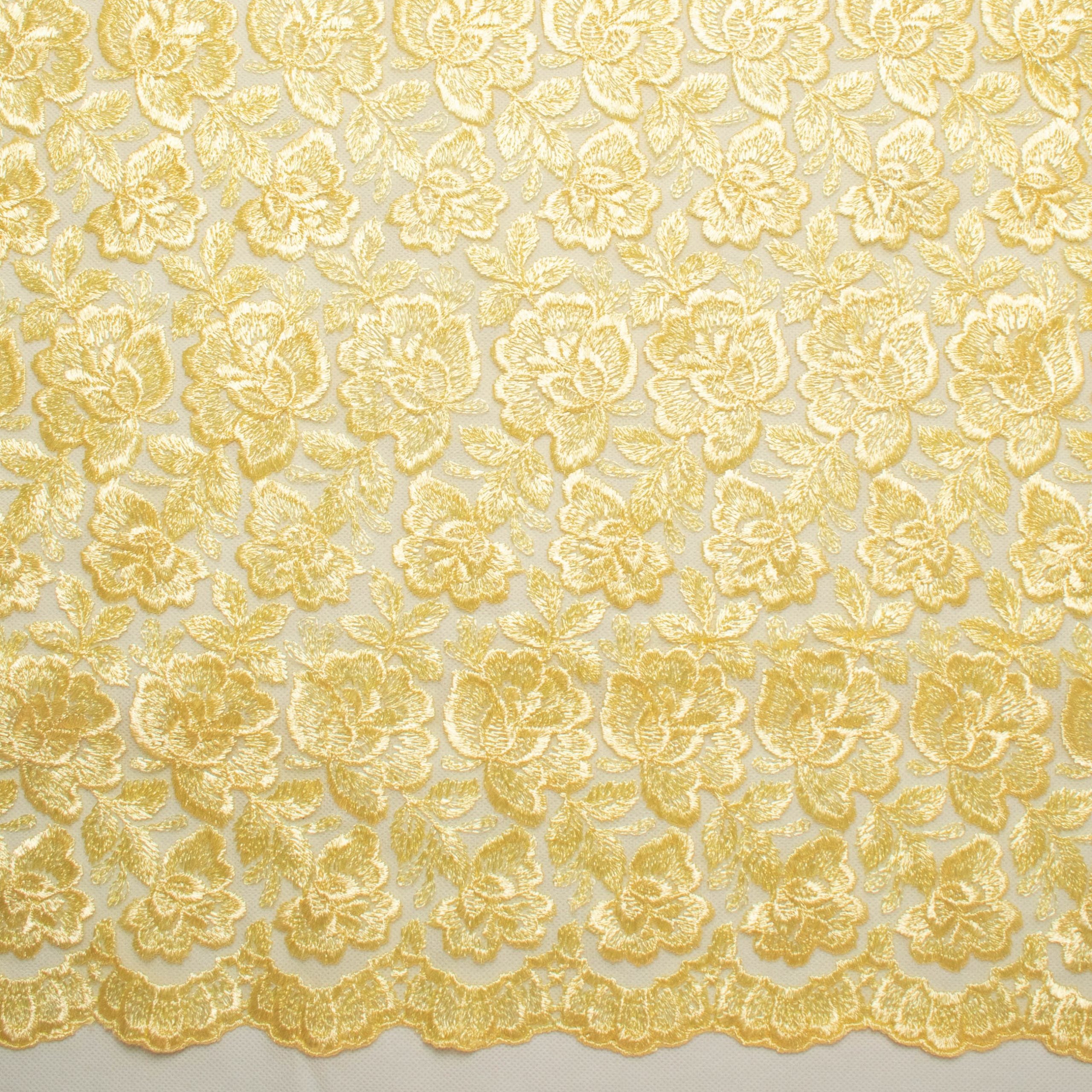 Embroidered Lace BF-62233 Lemon