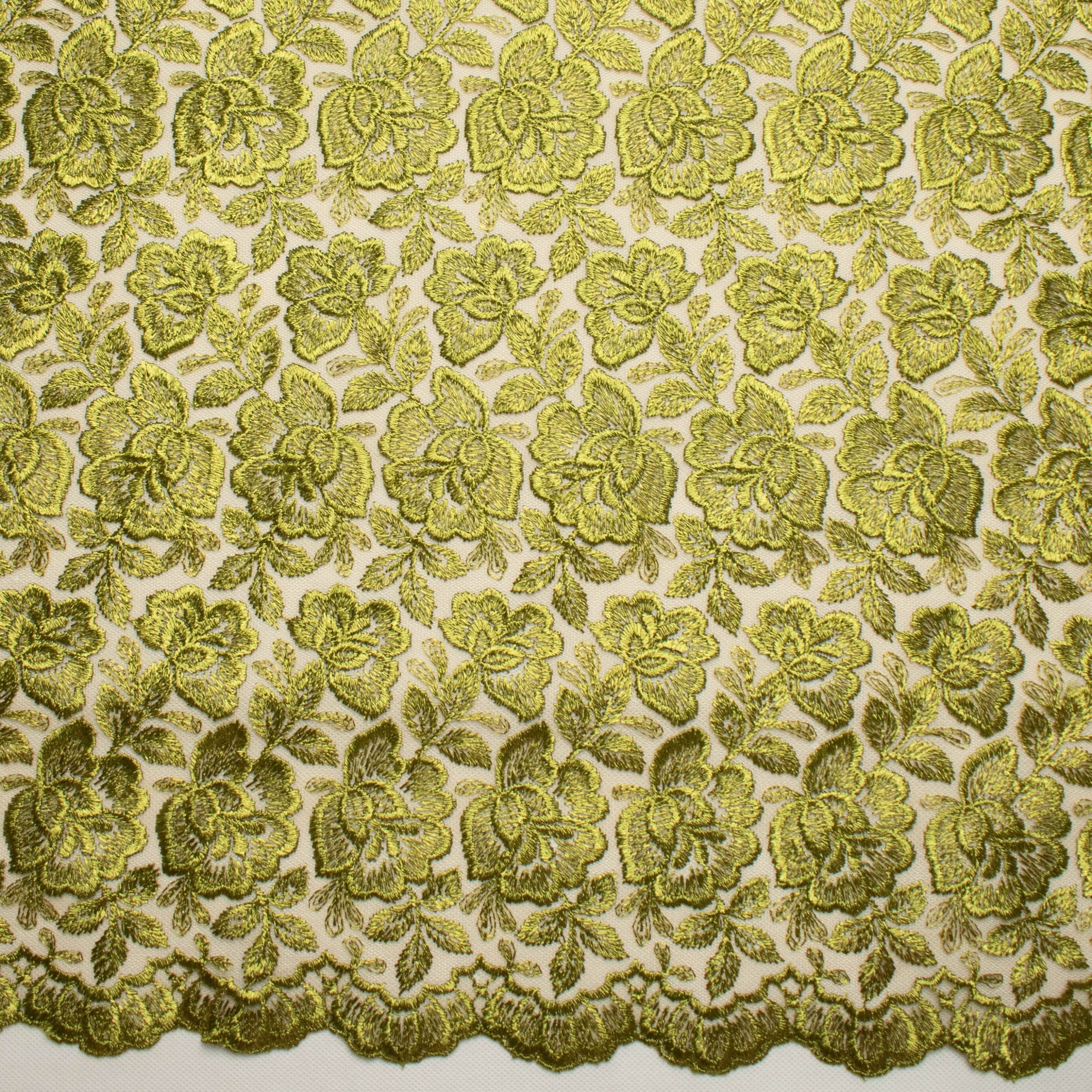 Embroidered Lace BF-62233 Light Mehendi