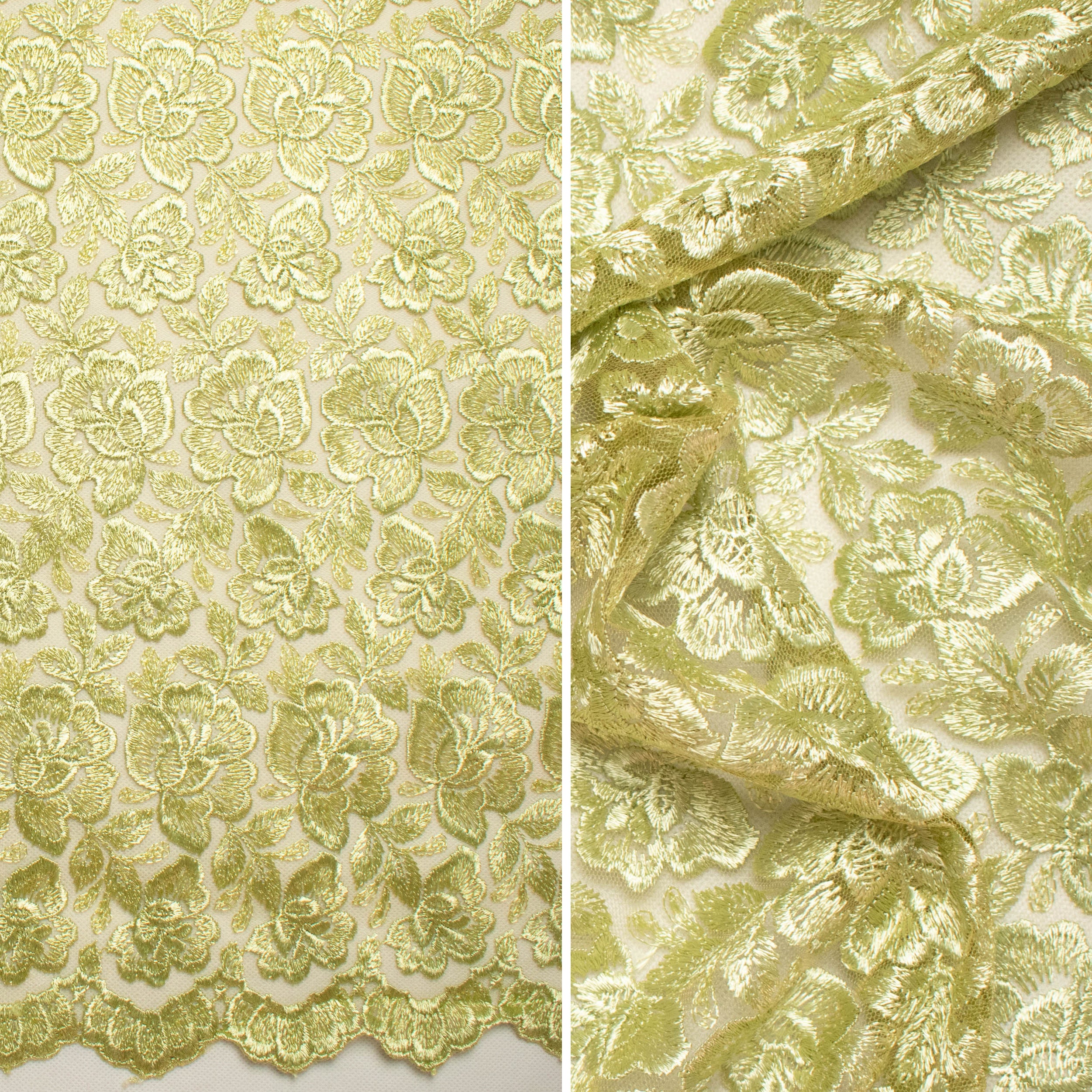 Embroidered Lace BF-62233 Moss