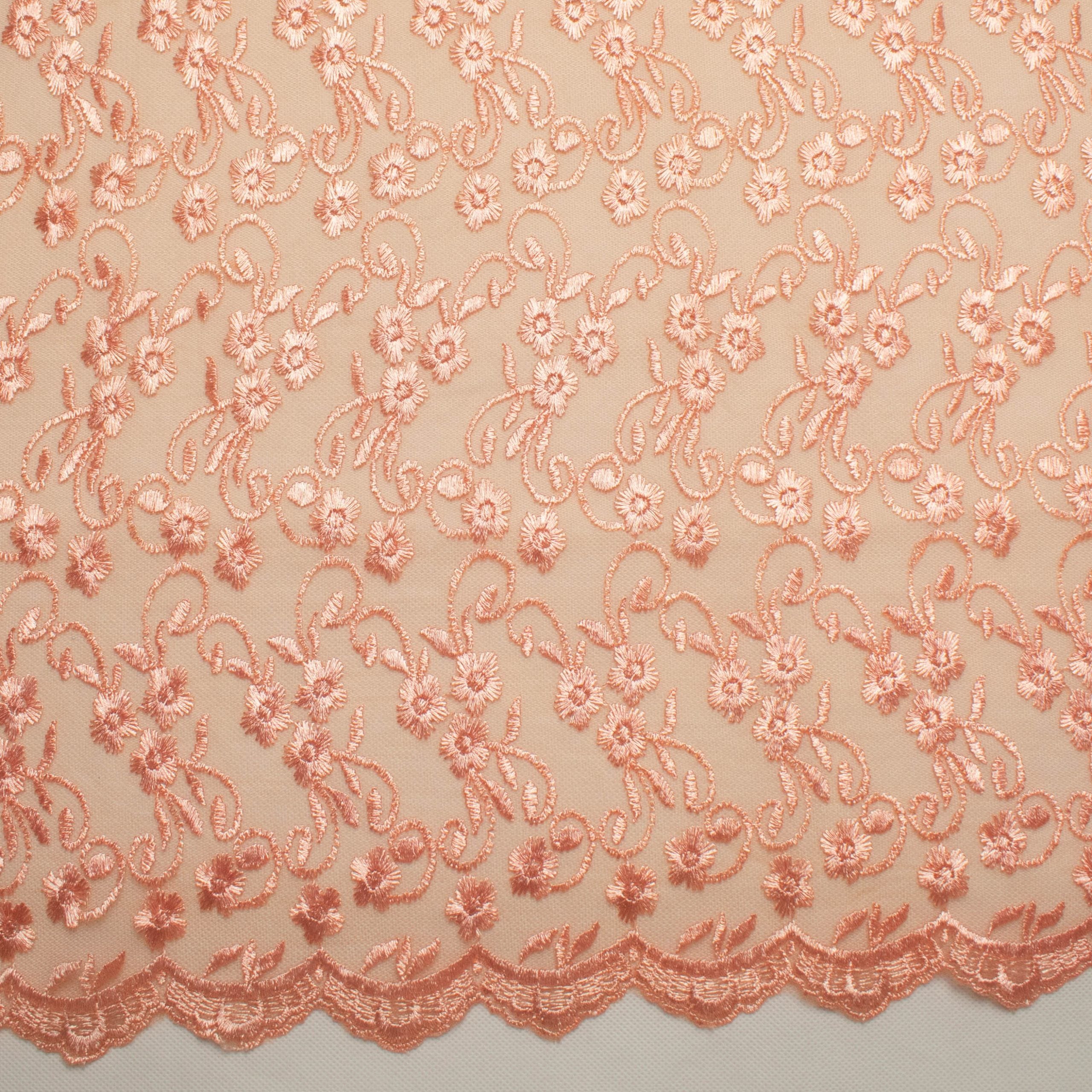 Embroidered Lace BF-62276 Peach
