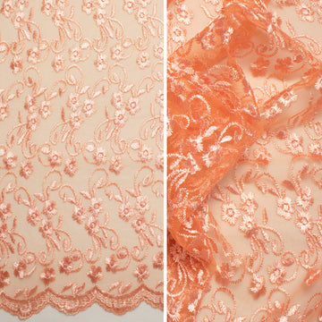 Embroidered Lace BF-62276 Peach