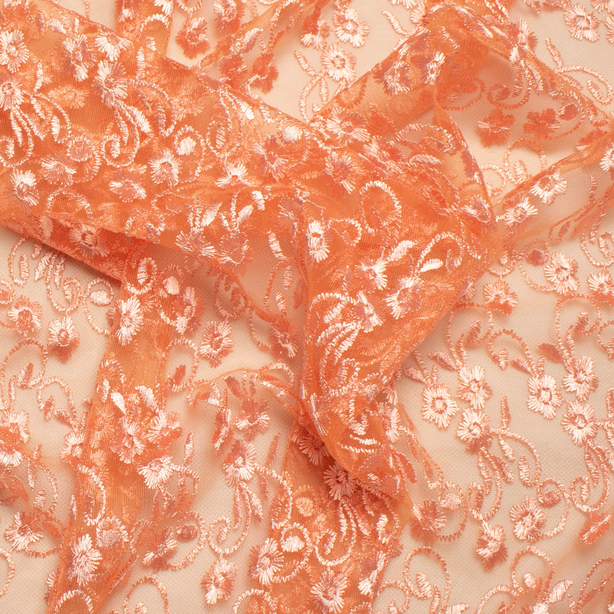 Embroidered Lace BF-62276 Peach