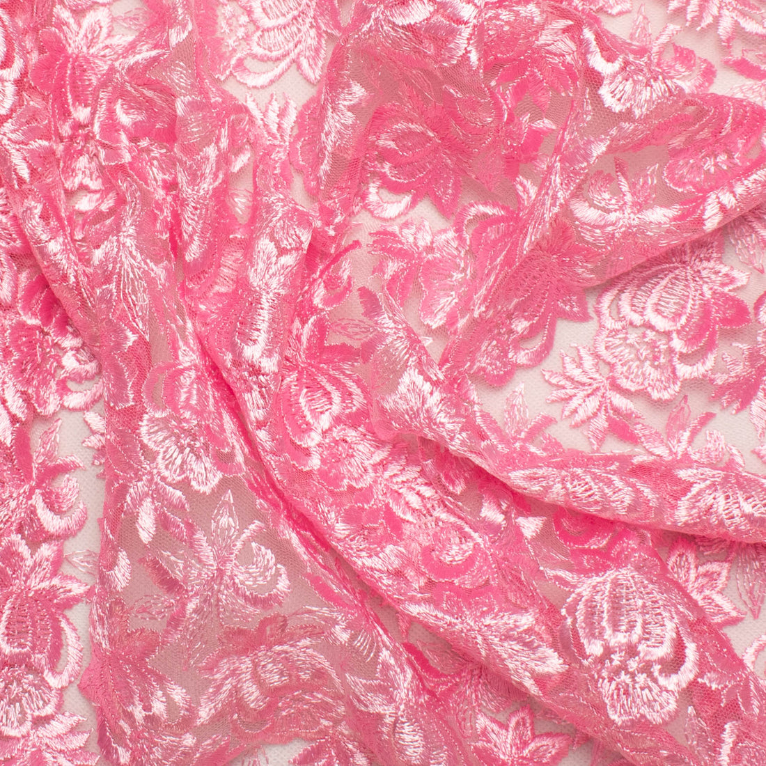 Embroidered Lace BF-63419 Rose