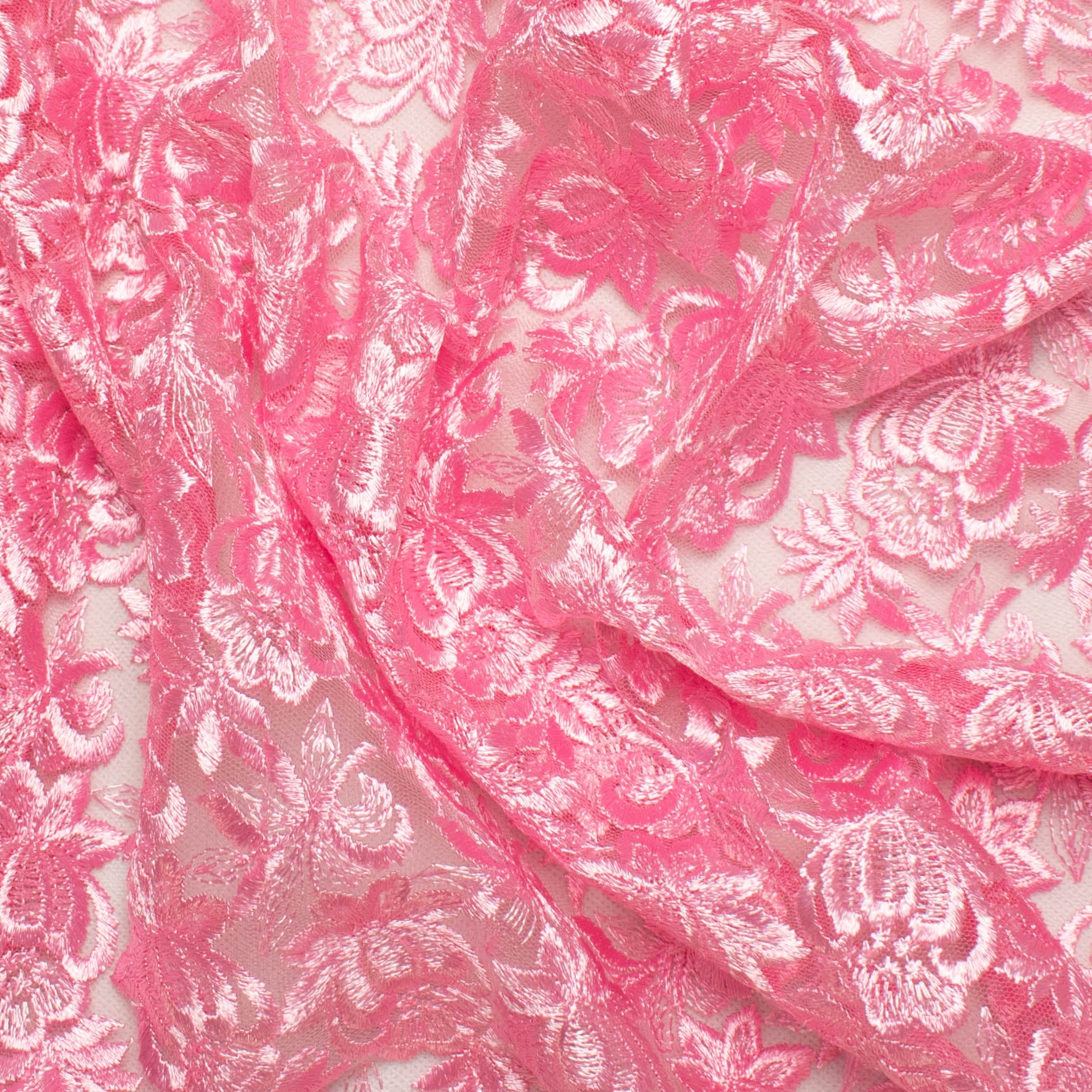 Embroidered Lace BF-63419 Rose