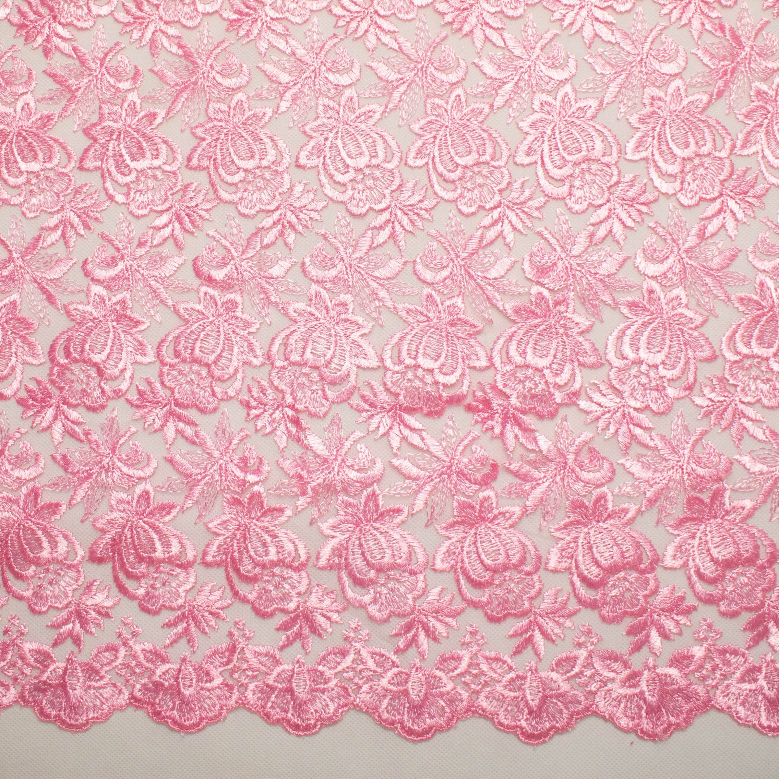 Embroidered Lace BF-63419 Rose