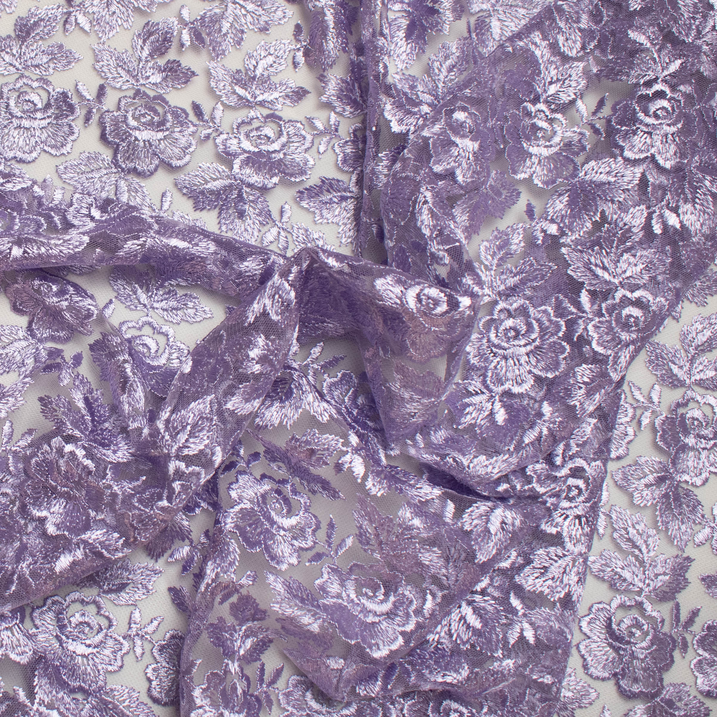 Embroidered Lace BF-64603 Mauve