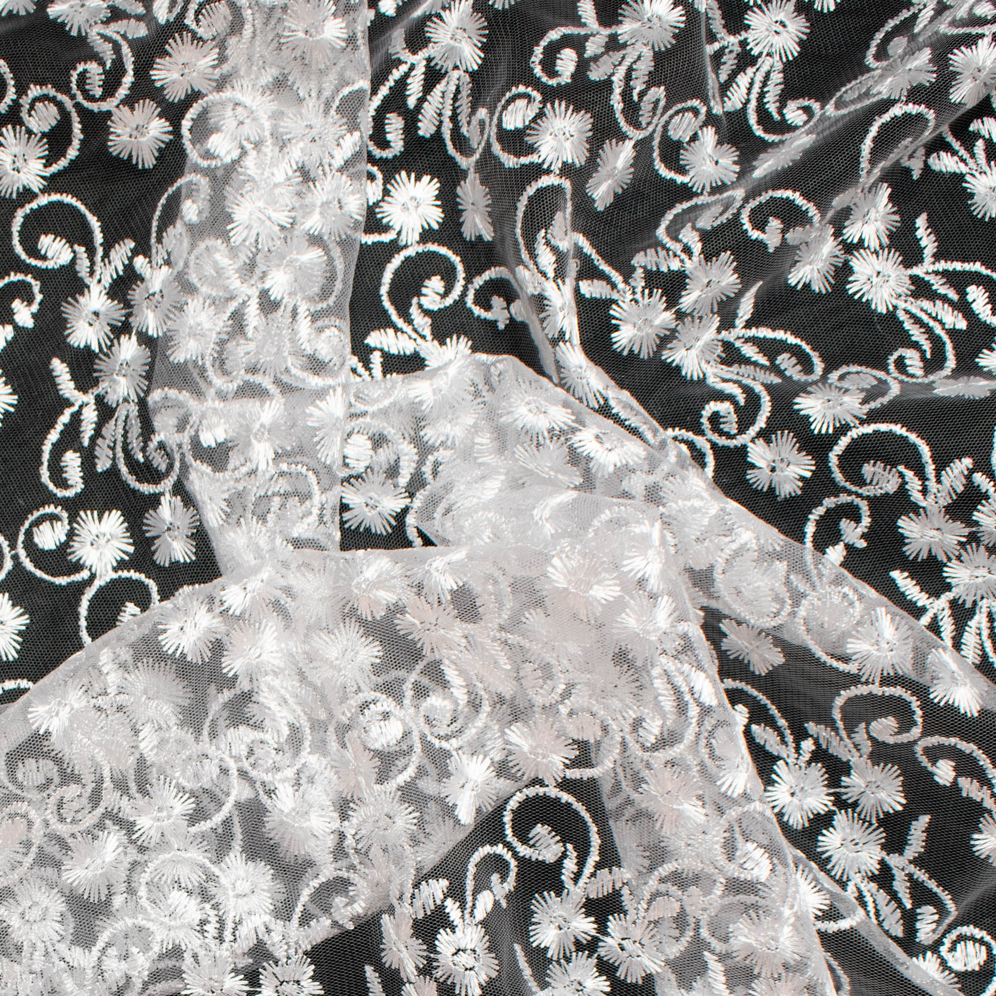 Embroidered Lace BF-89491R2 White