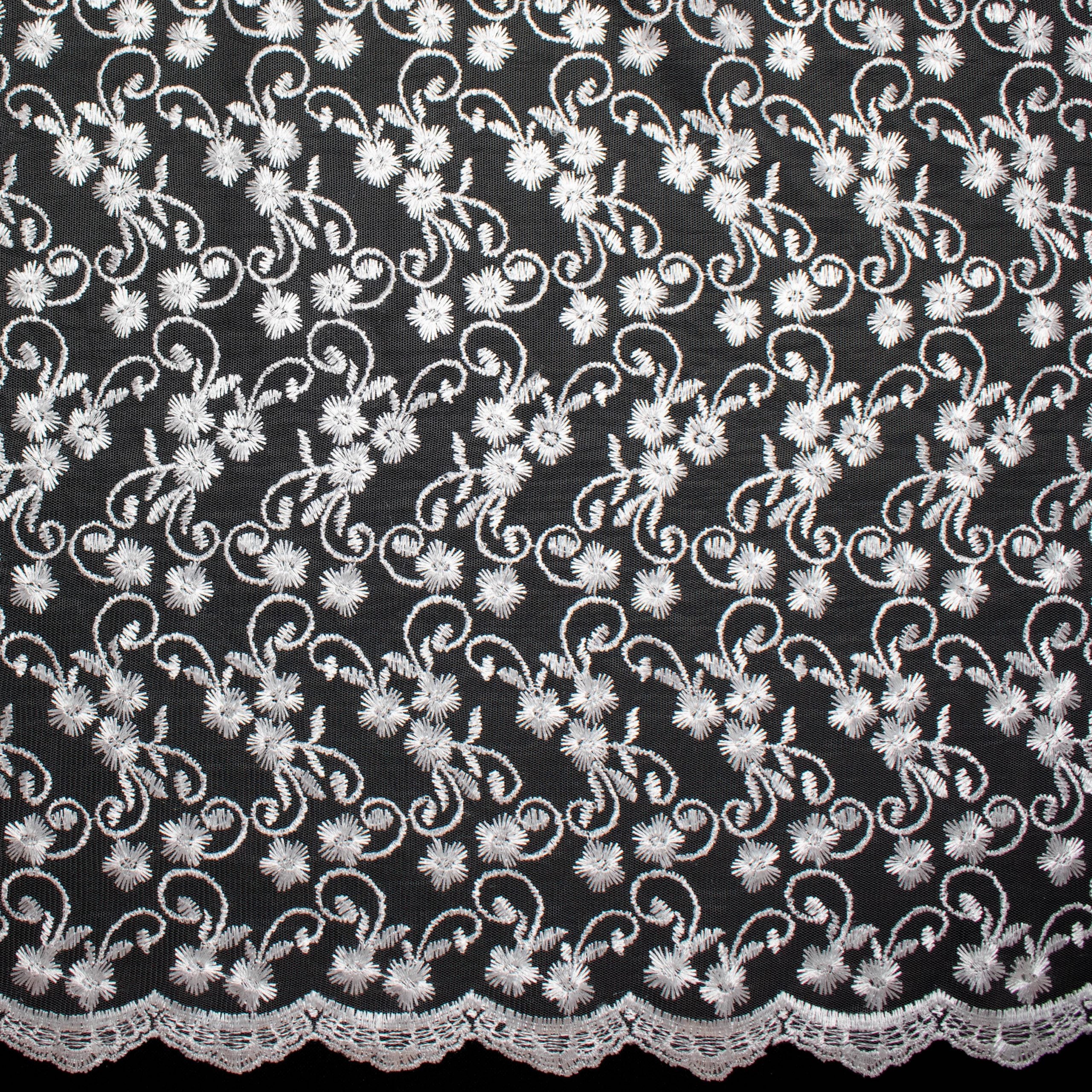 Embroidered Lace BF-89491R2 White