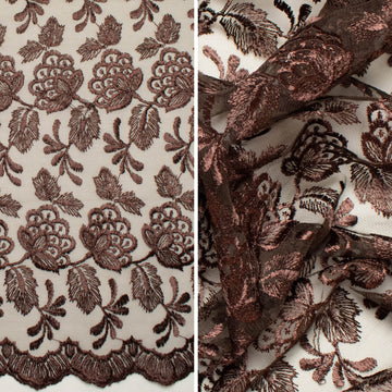 Embroidered Lace BF-MF5 Brown