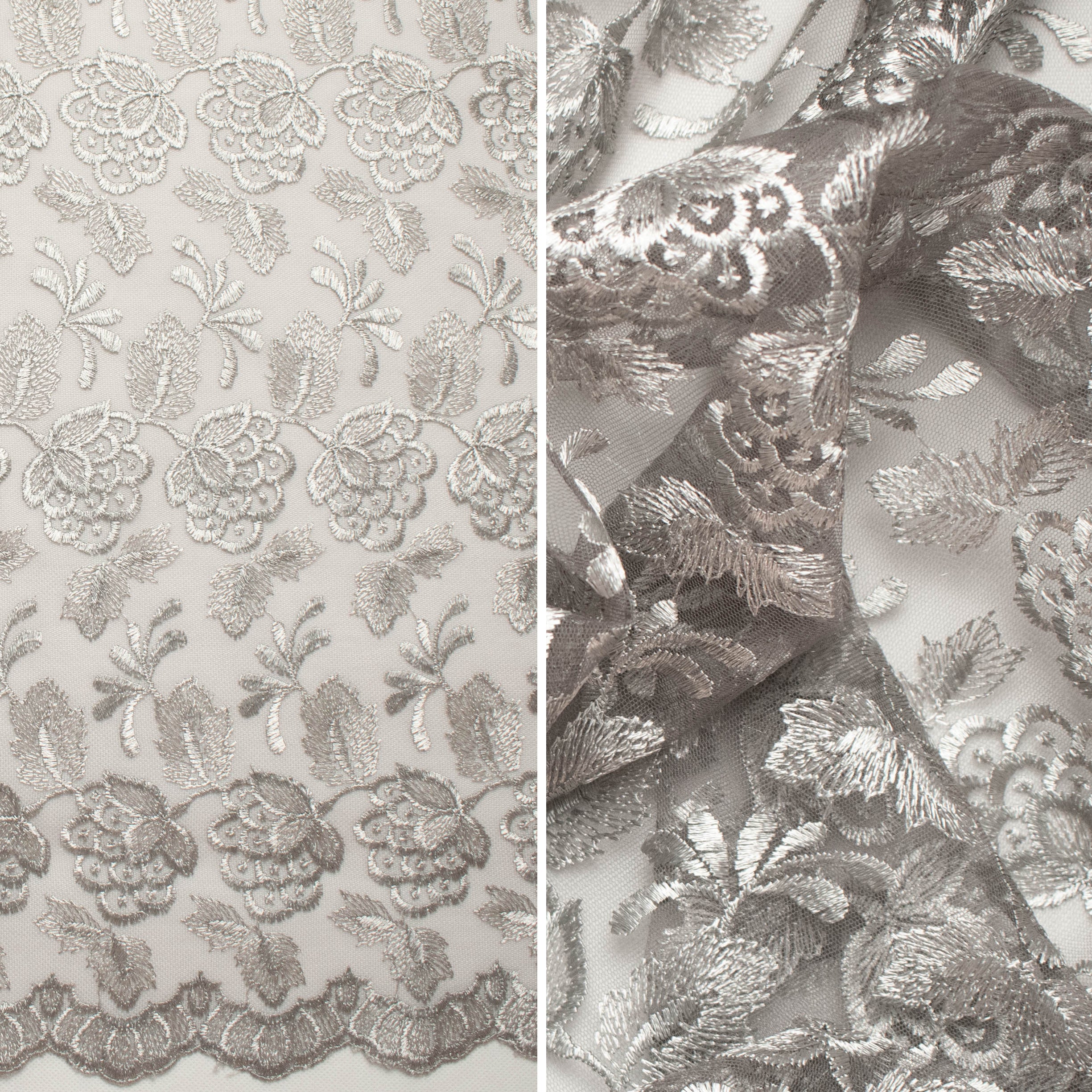 Embroidered Lace BF-MF5 Grey