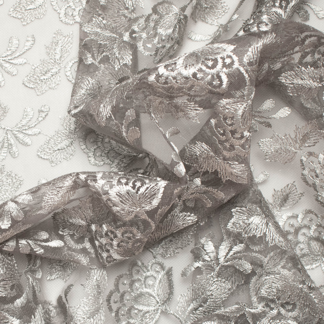 Embroidered Lace BF-MF5 Grey