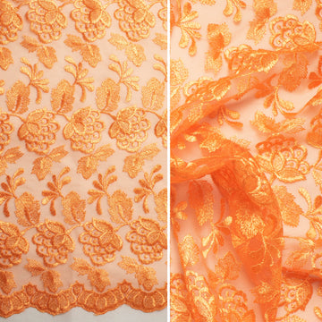 Embroidered Lace BF-MF5 Orange
