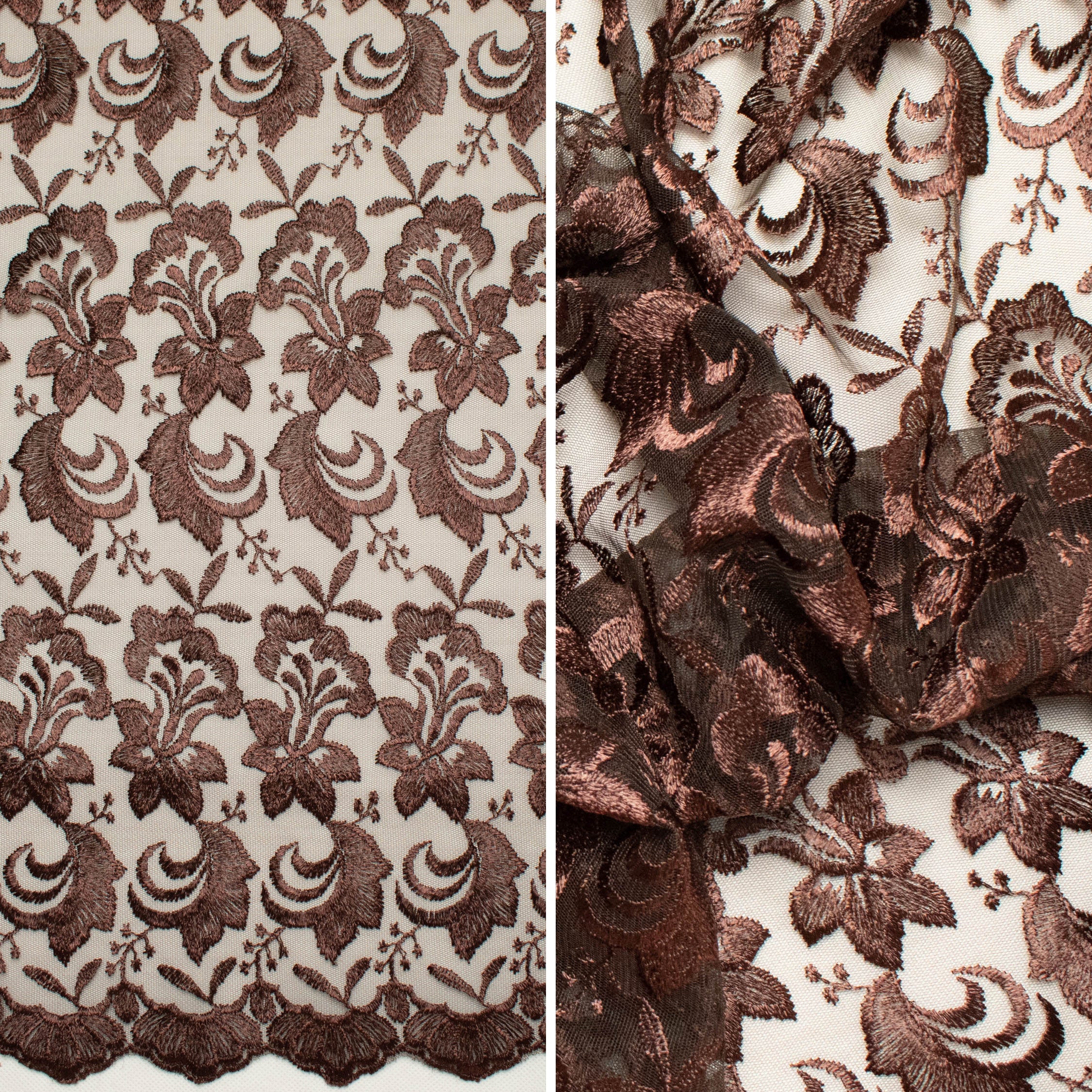 Embroidered Lace BF-MF6 Brown