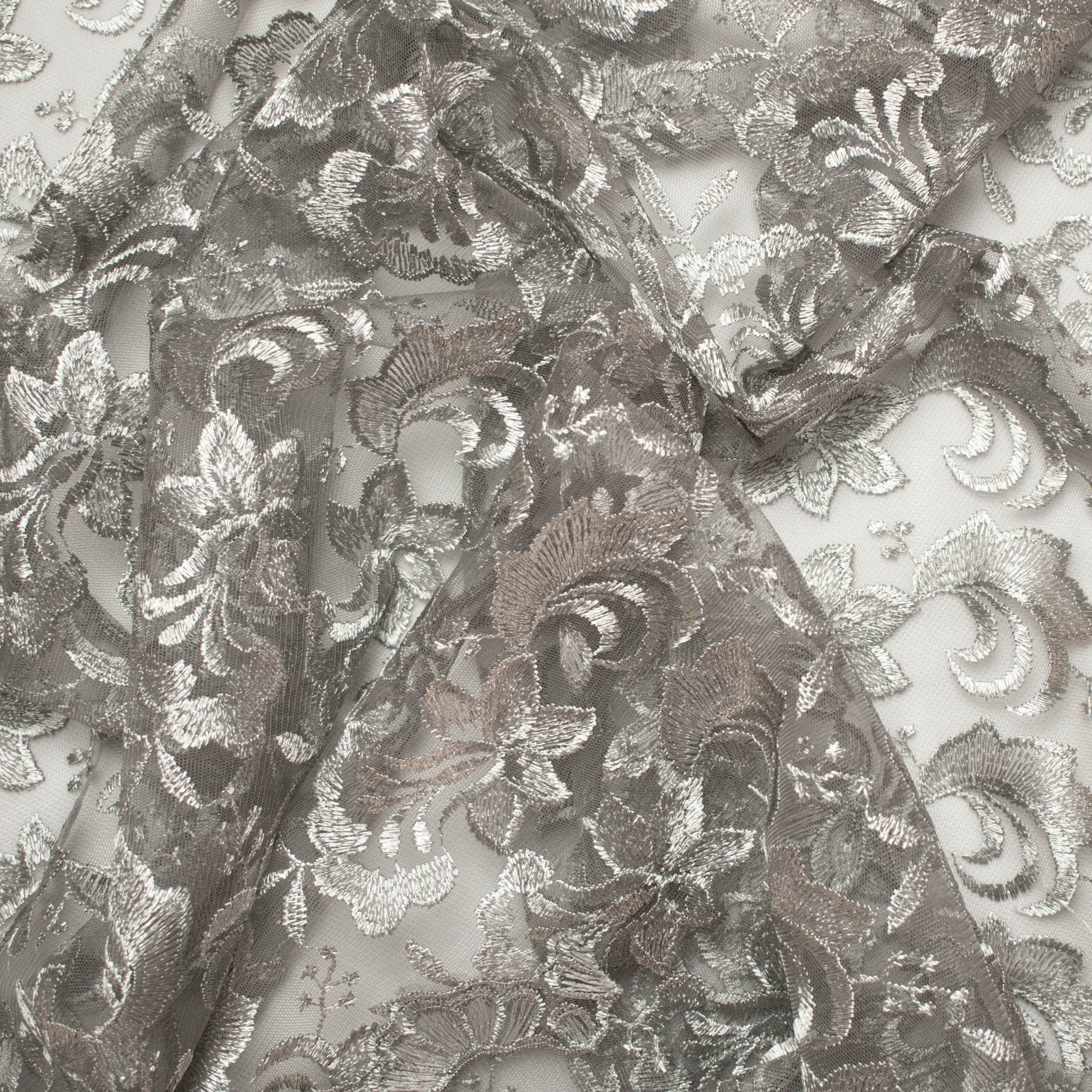 Embroidered Lace BF-MF6 Grey