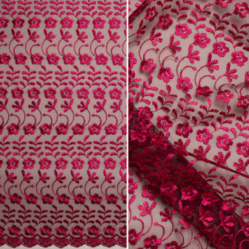 Embroidered Lace SF-01203 Magenta