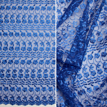 Embroidered Lace SF-01203 Royal Blue