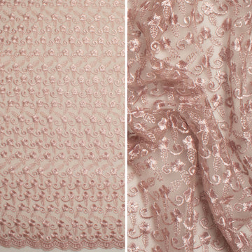 Embroidered Lace SF-01612 Dusty Rose