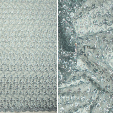 Embroidered Lace SF-01612 Grey