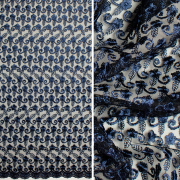 Embroidered Lace SF-01612 Navy