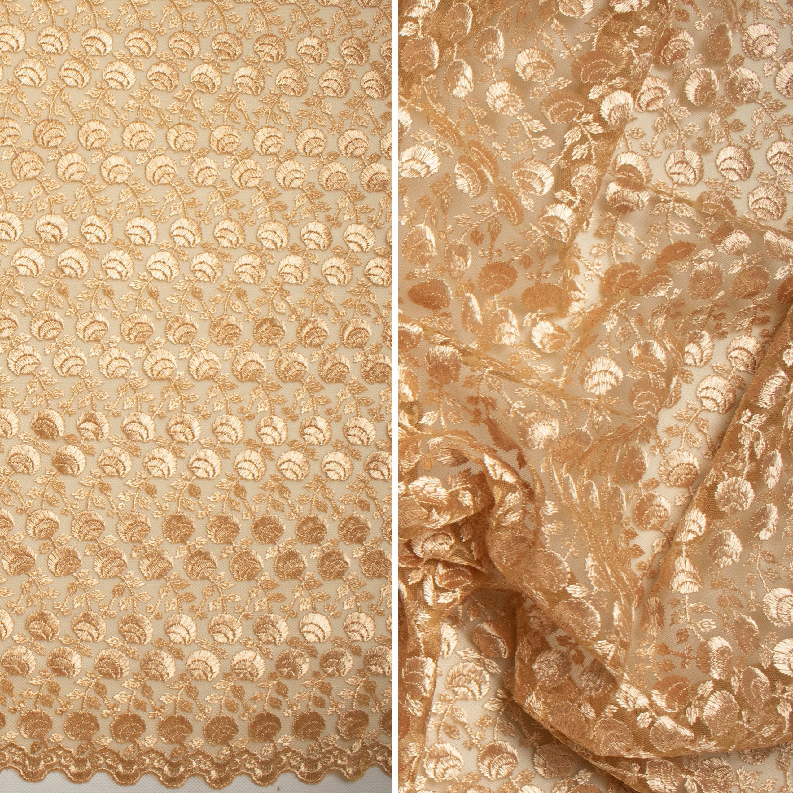 Embroidered Lace SF-2032 Beige