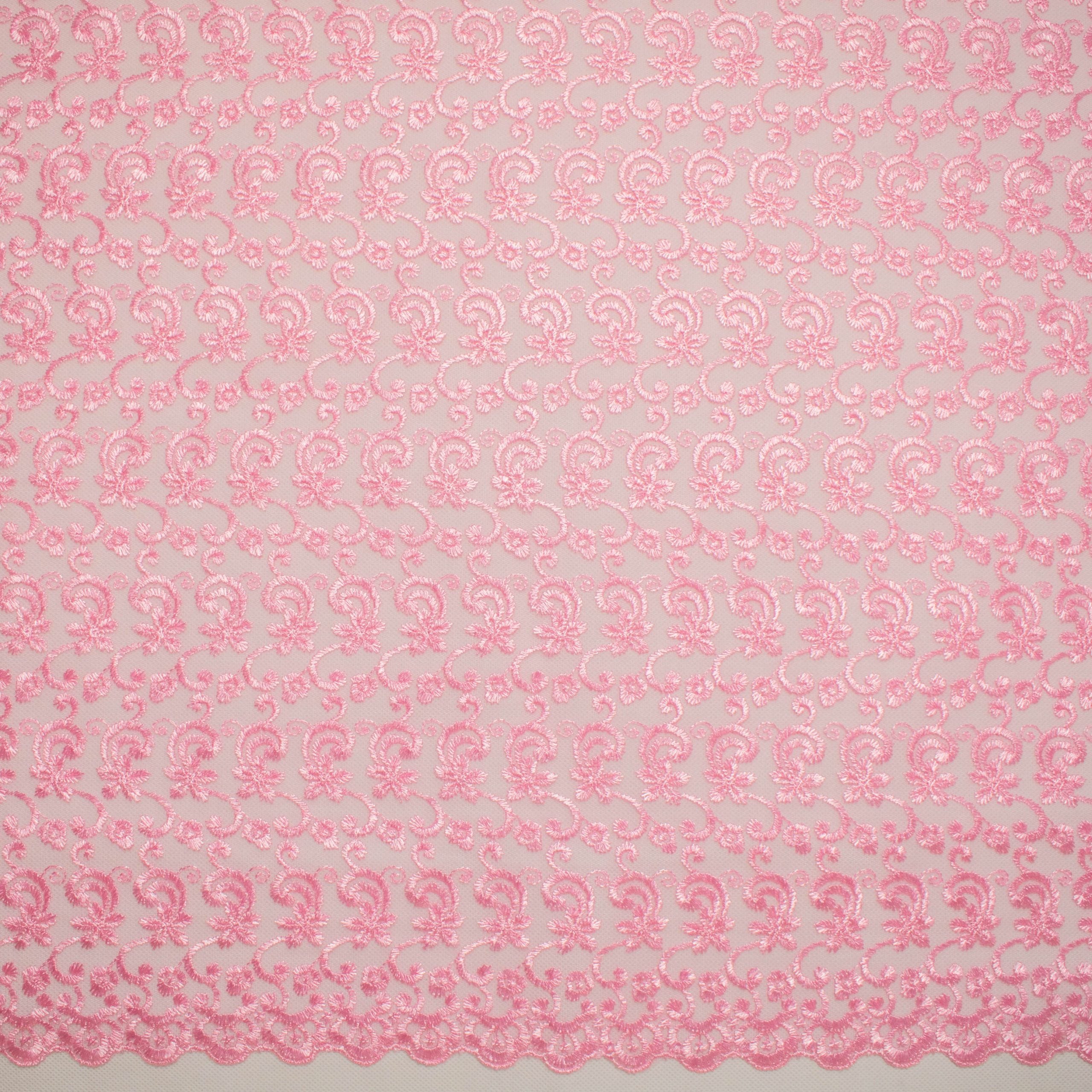 Embroidered Lace SF-01195 Pink