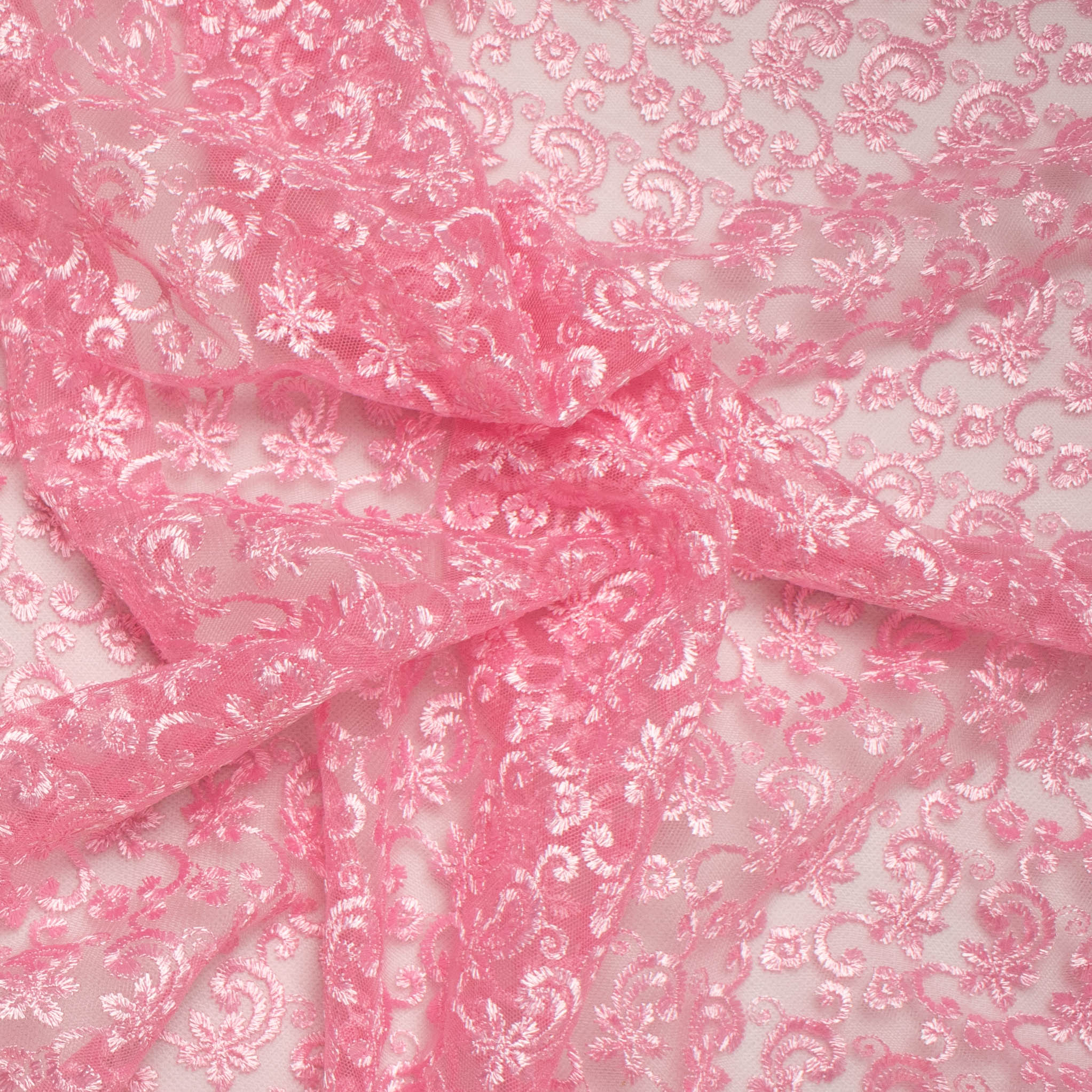 Embroidered Lace SF-01195 Pink