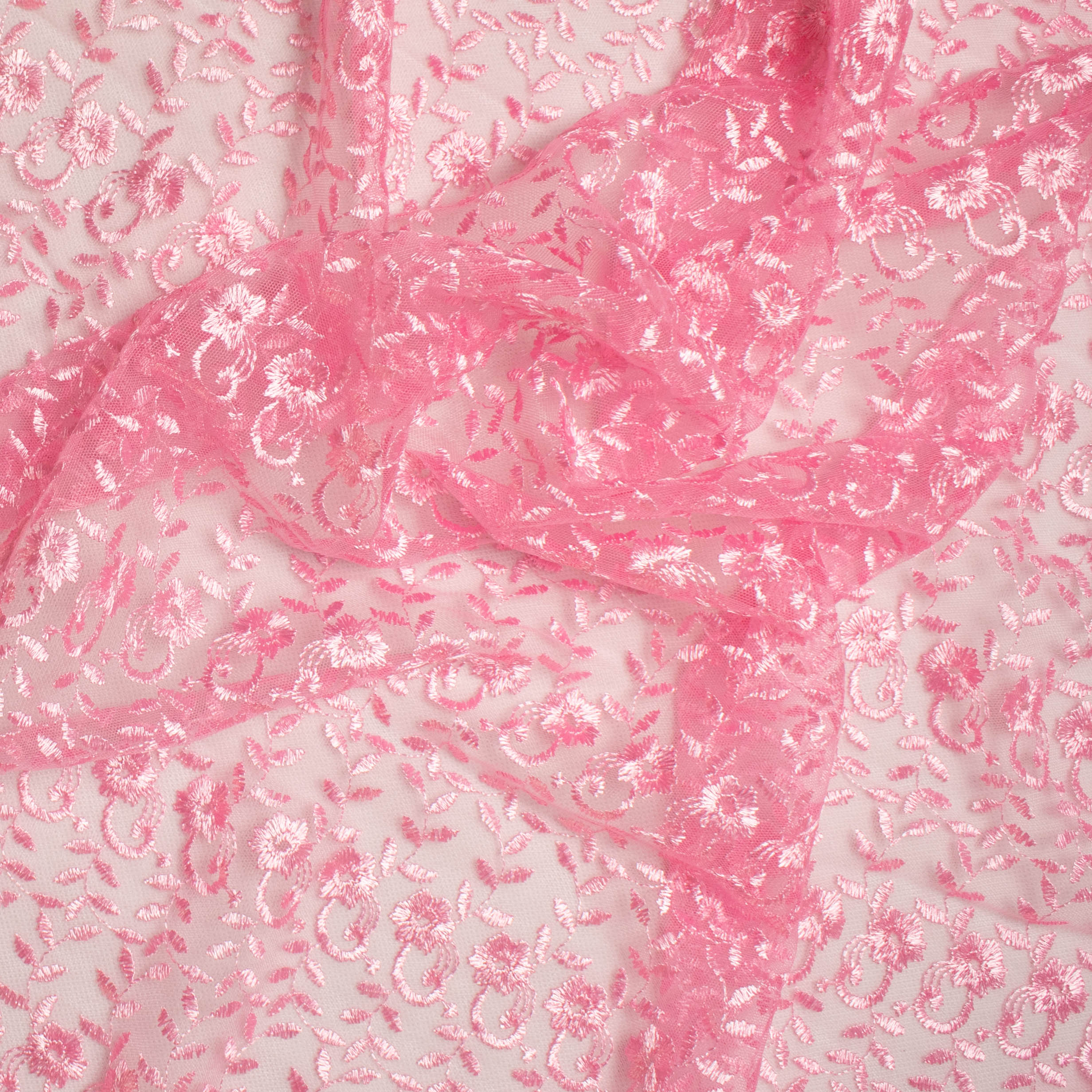 Embroidered Lace SF-01198 Baby Pink