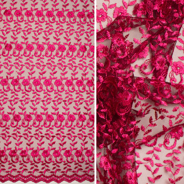 Embroidered Lace SF-01198 Magenta
