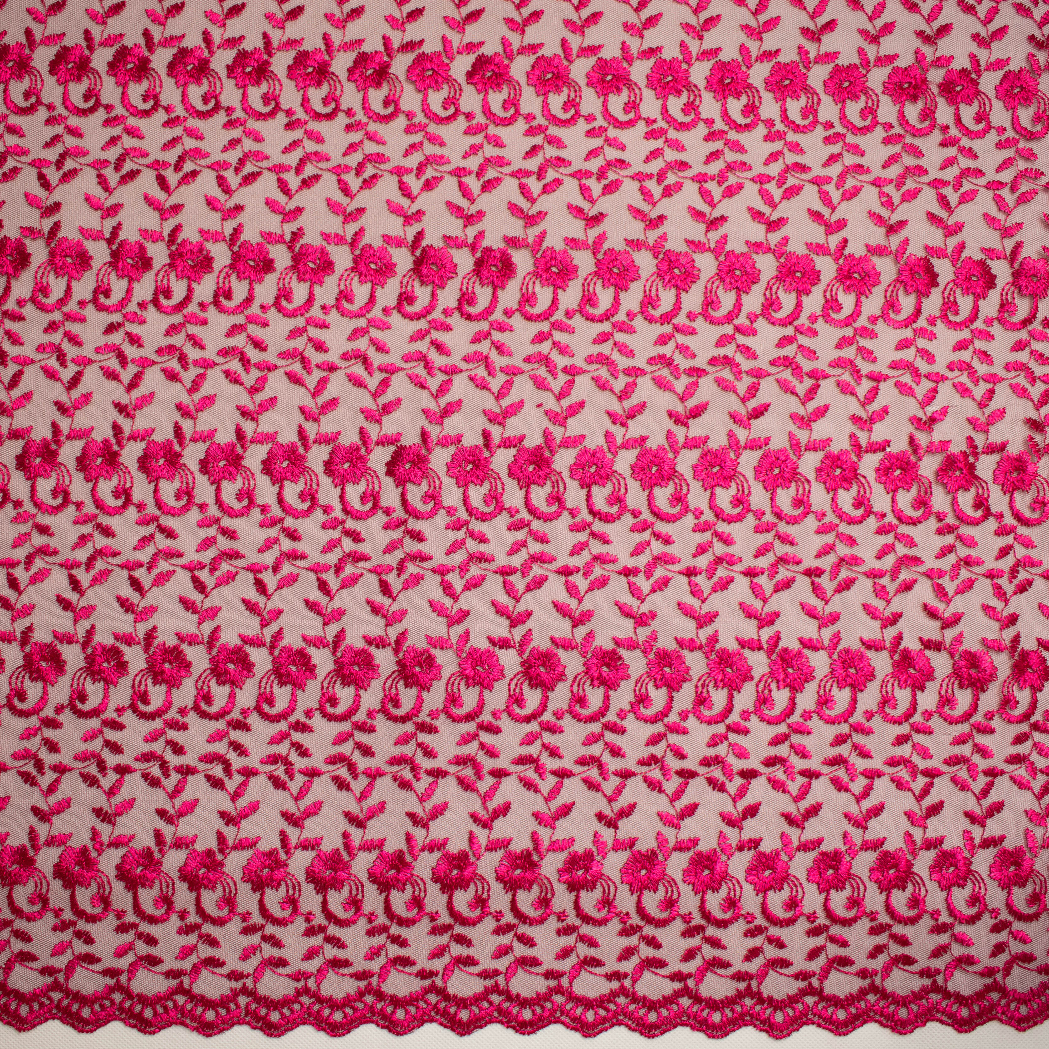Embroidered Lace SF-01198 Magenta