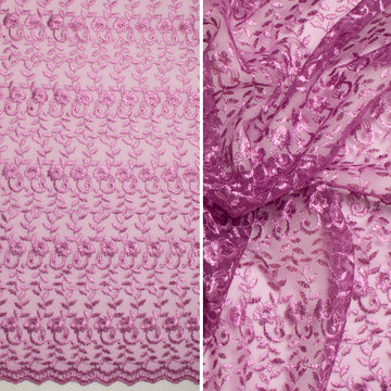 Embroidered Lace SF-01198 Mauve