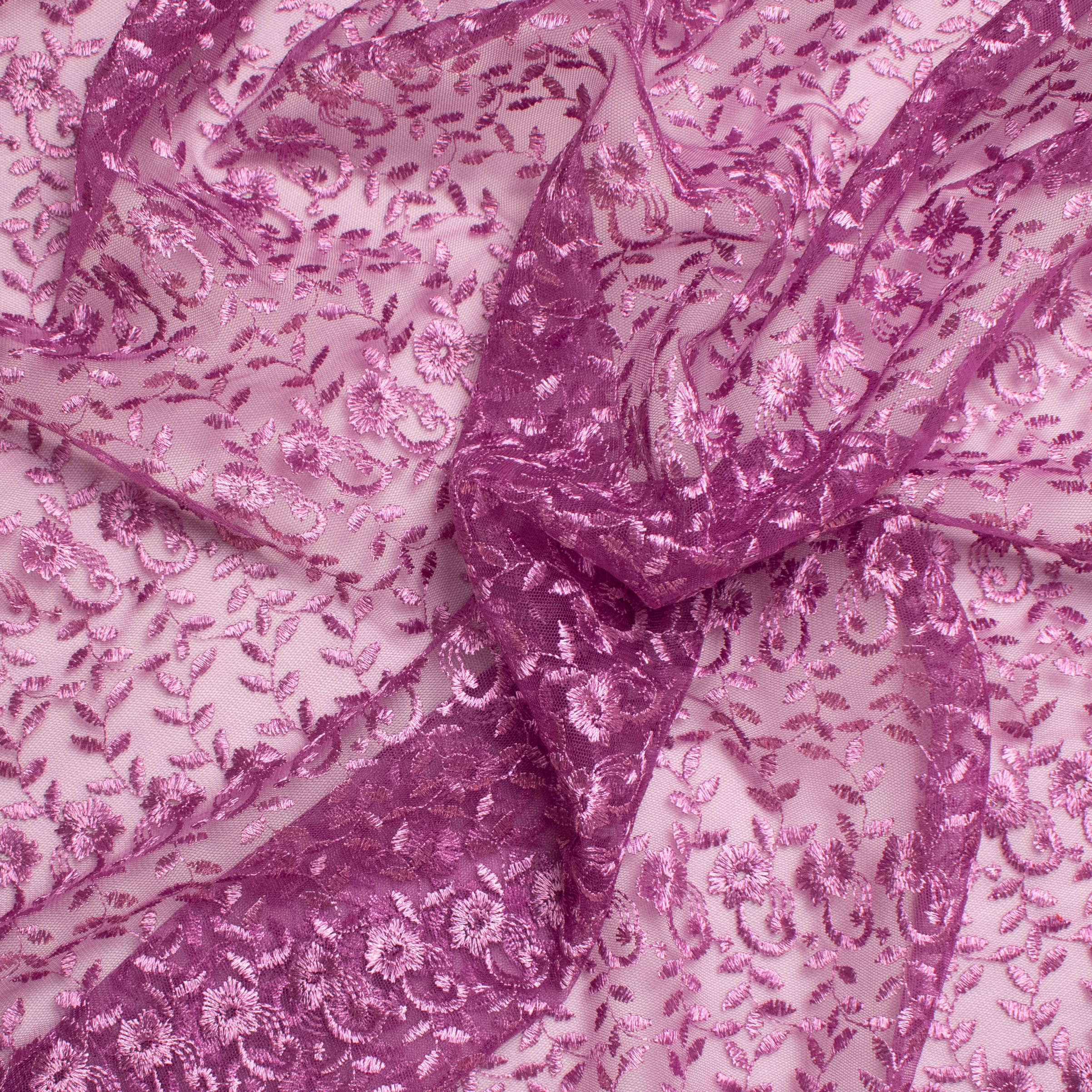 Embroidered Lace SF-01198 Mauve