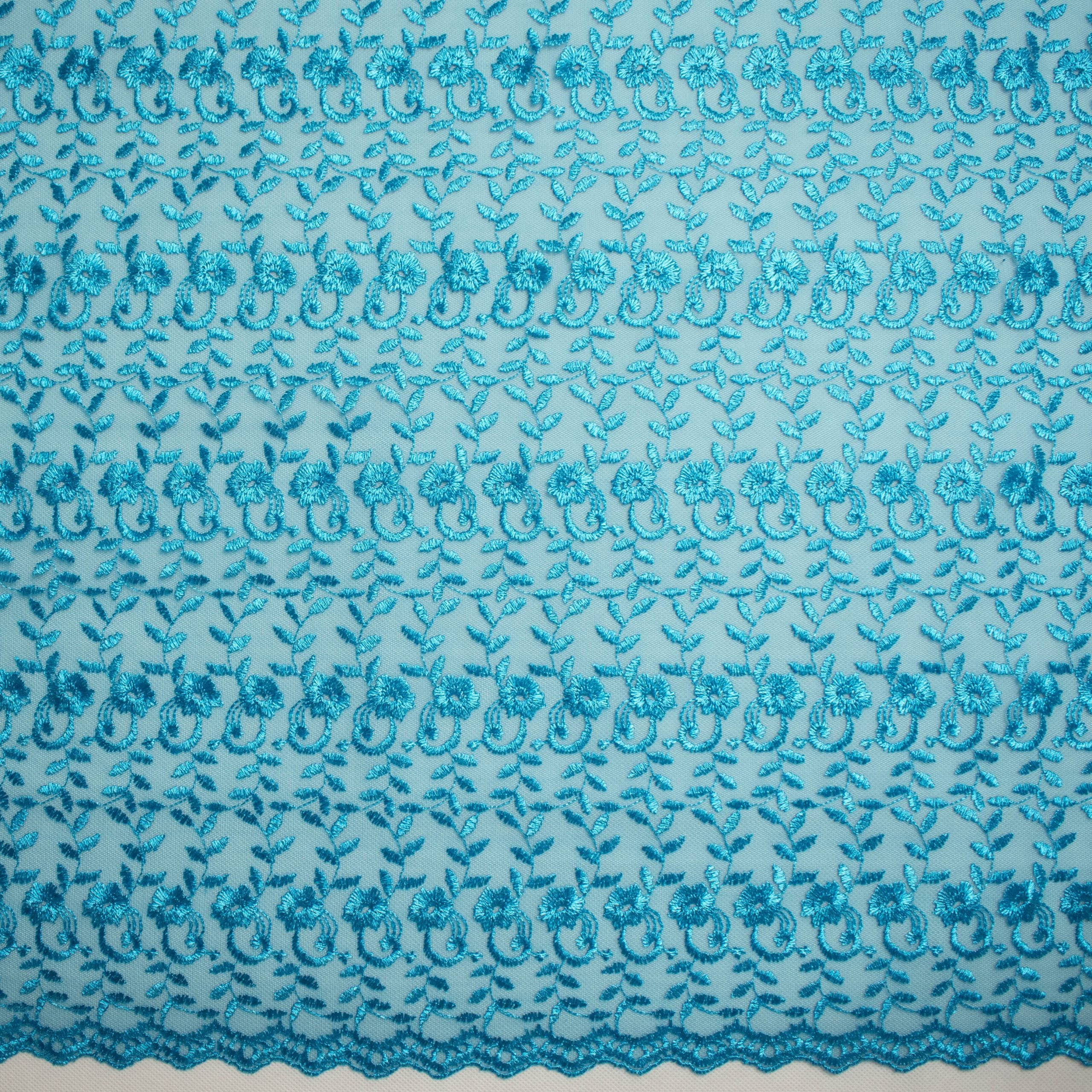 Embroidered Lace SF-01198 Pale Blue