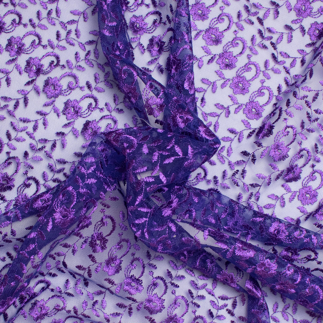 Embroidered Lace SF-01198 Purple