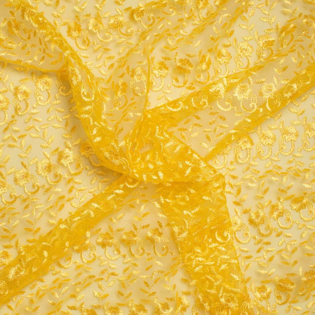Embroidered Lace SF-01198 Yellow