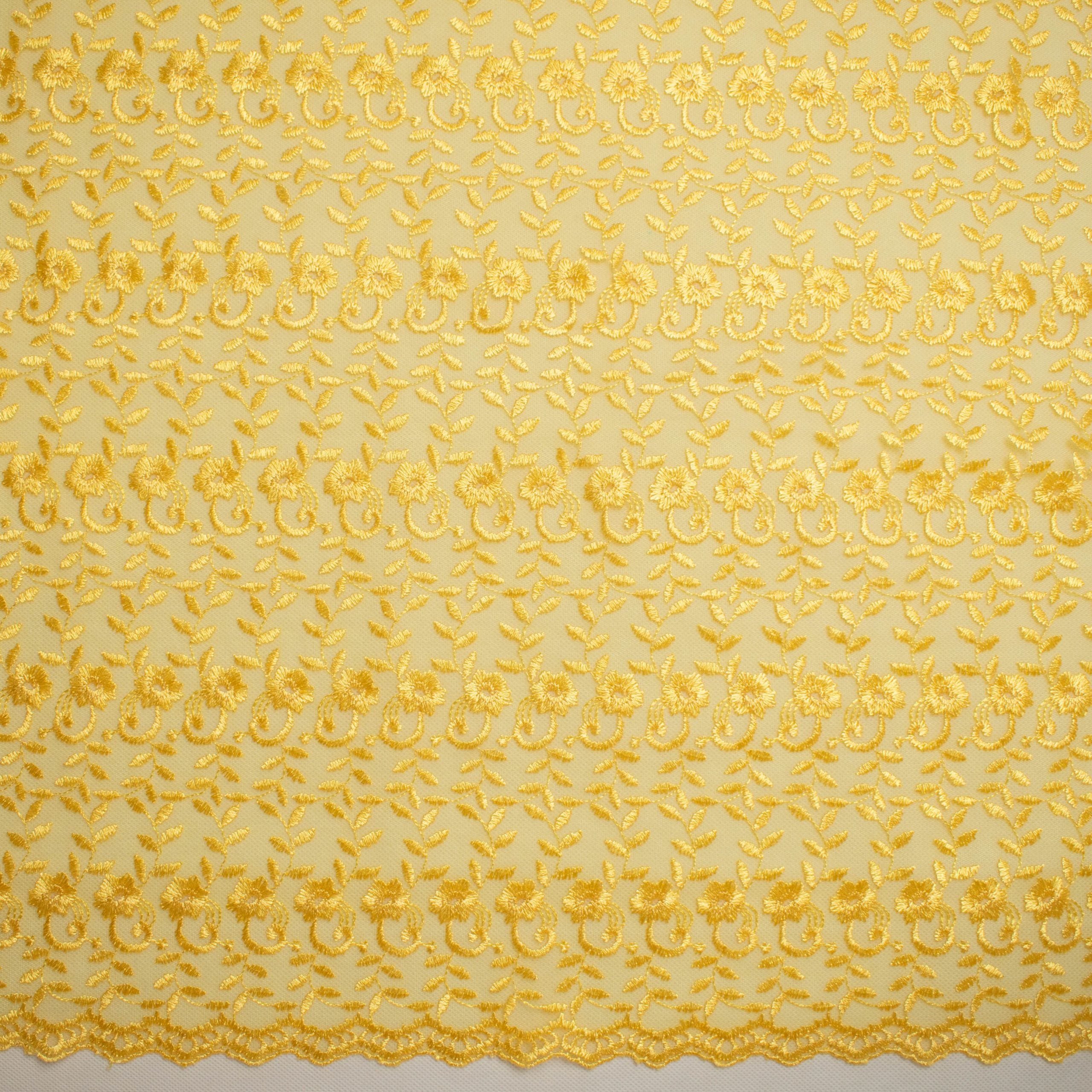 Embroidered Lace SF-01198 Yellow