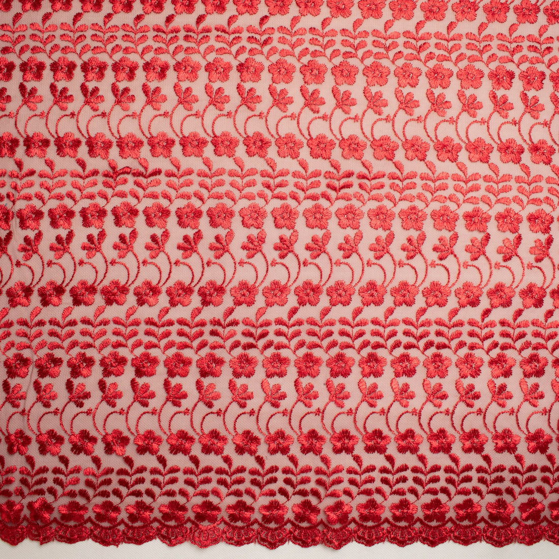 Embroidered Lace SF-01203 Burgundy