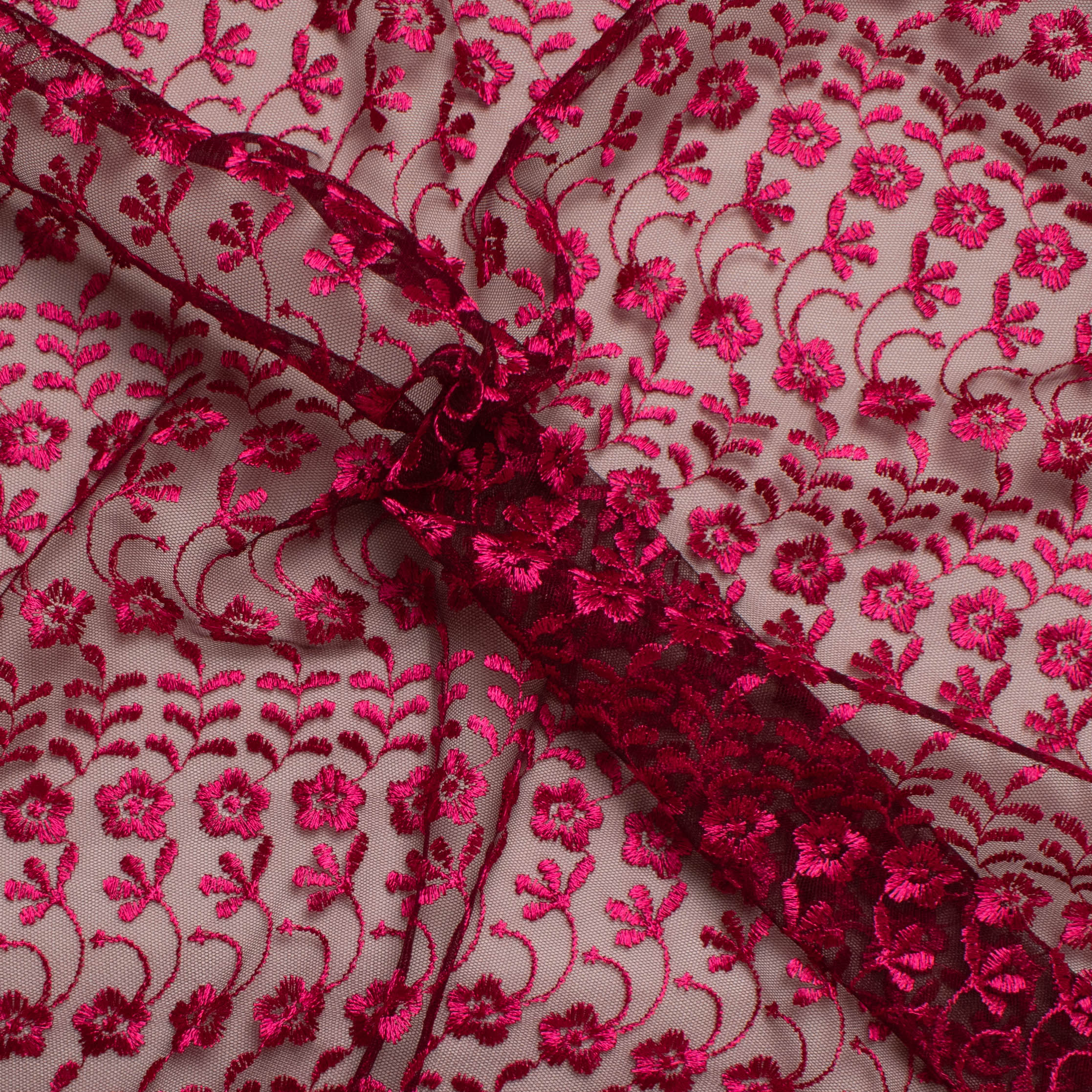 Embroidered Lace SF-01203 Magenta