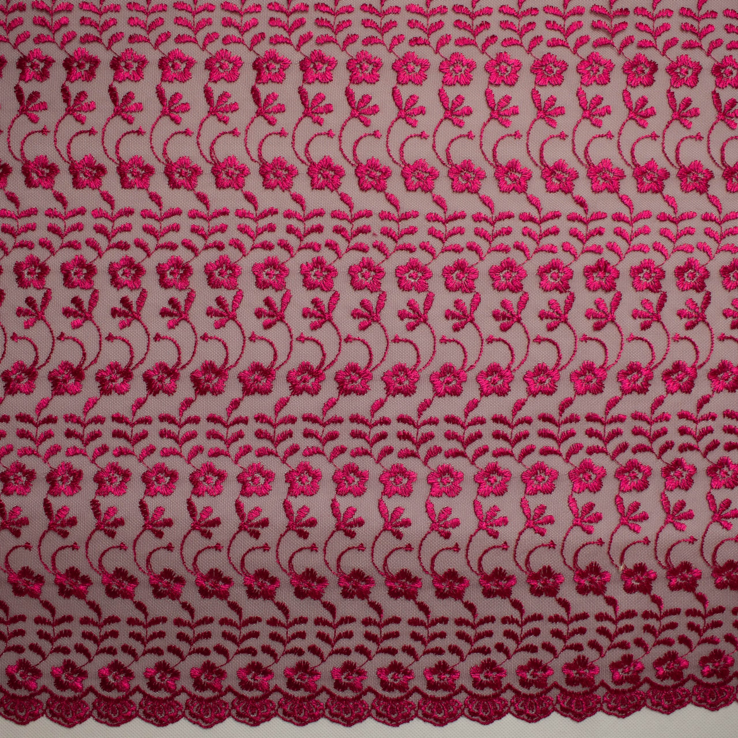 Embroidered Lace SF-01203 Magenta