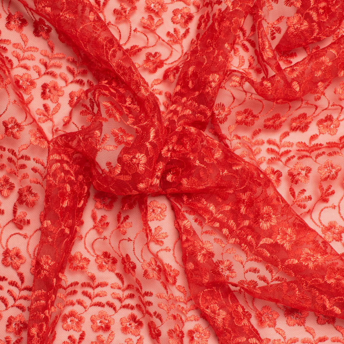 Embroidered Lace SF-01203 Red