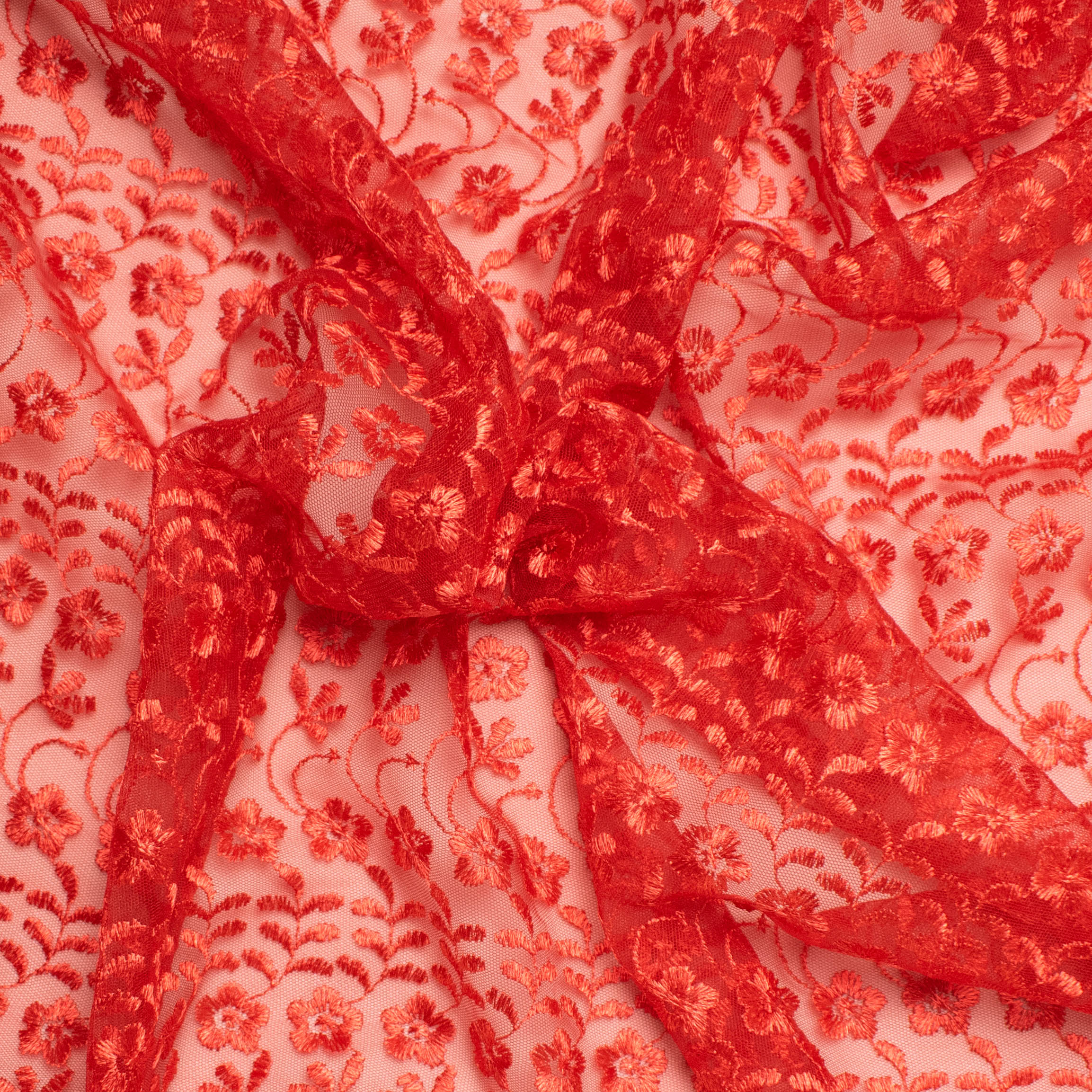 Embroidered Lace SF-01203 Red