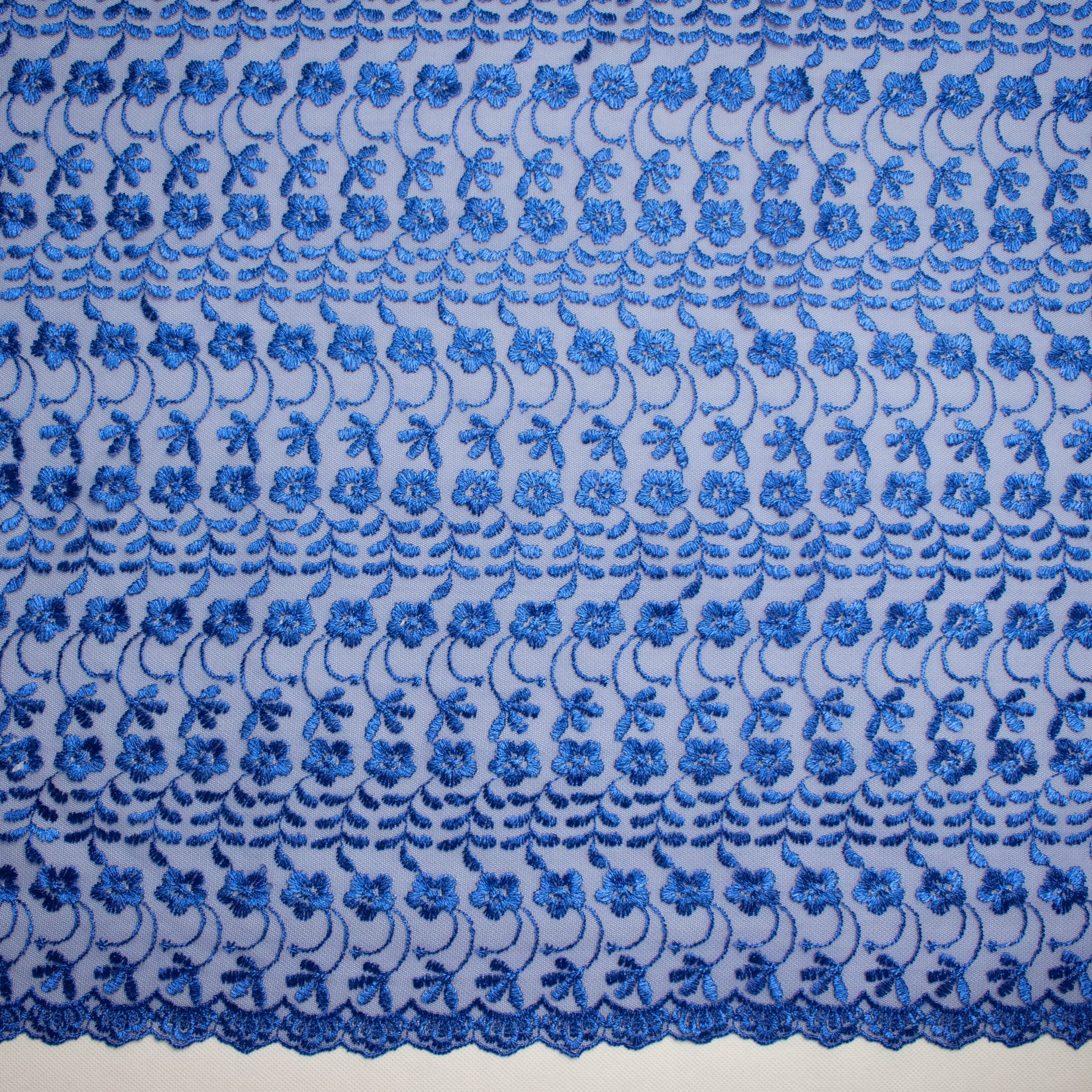 Embroidered Lace SF-01203 Royal Blue