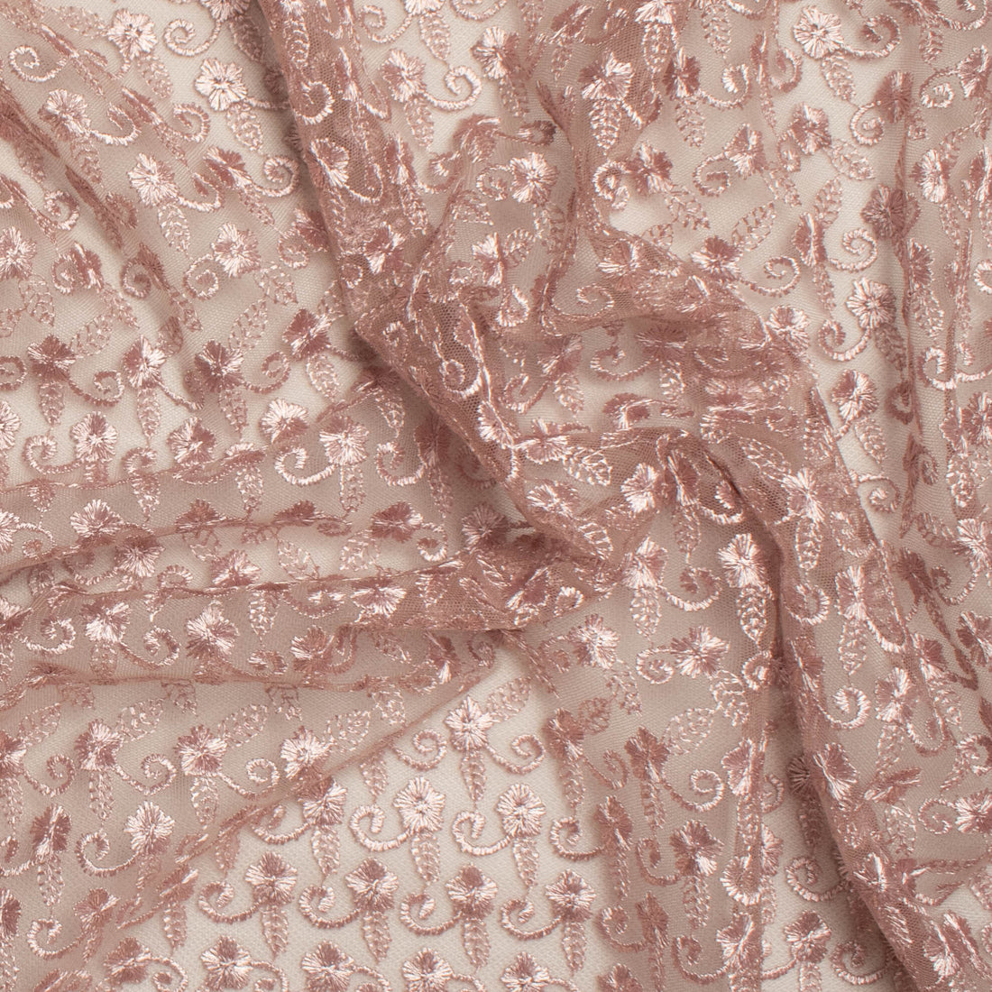 Embroidered Lace SF-01612 Dusty Rose