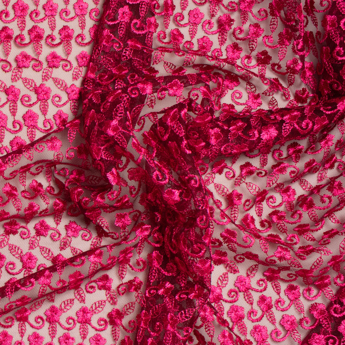 Embroidered Lace SF-01612 Magenta