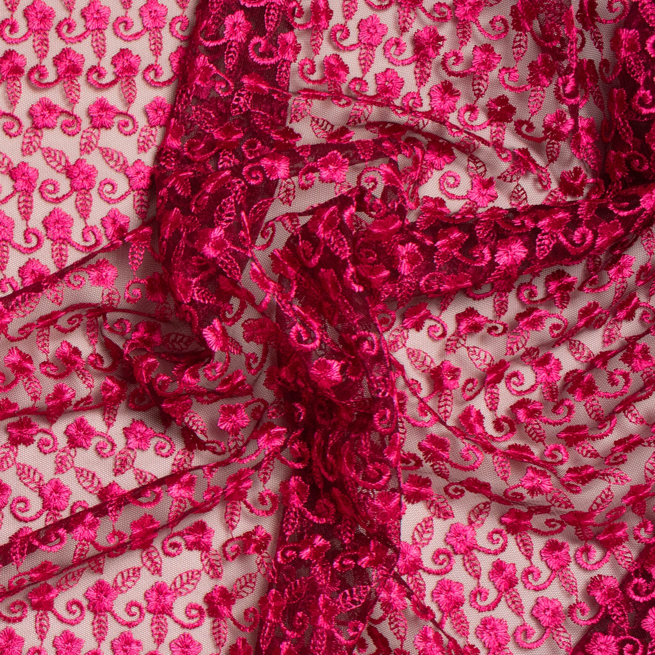 Embroidered Lace SF-01612 Magenta