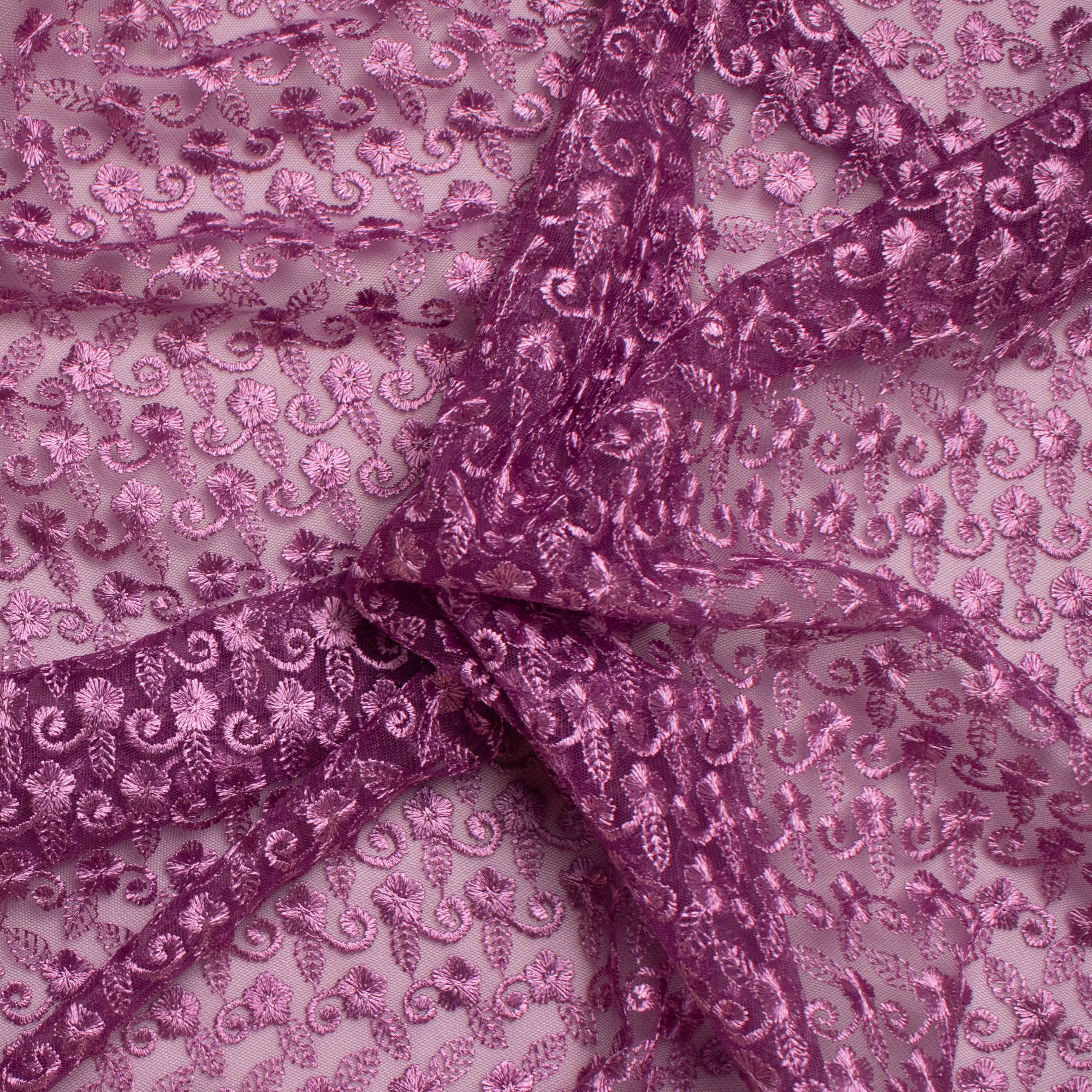 Embroidered Lace SF-01612 Mauve