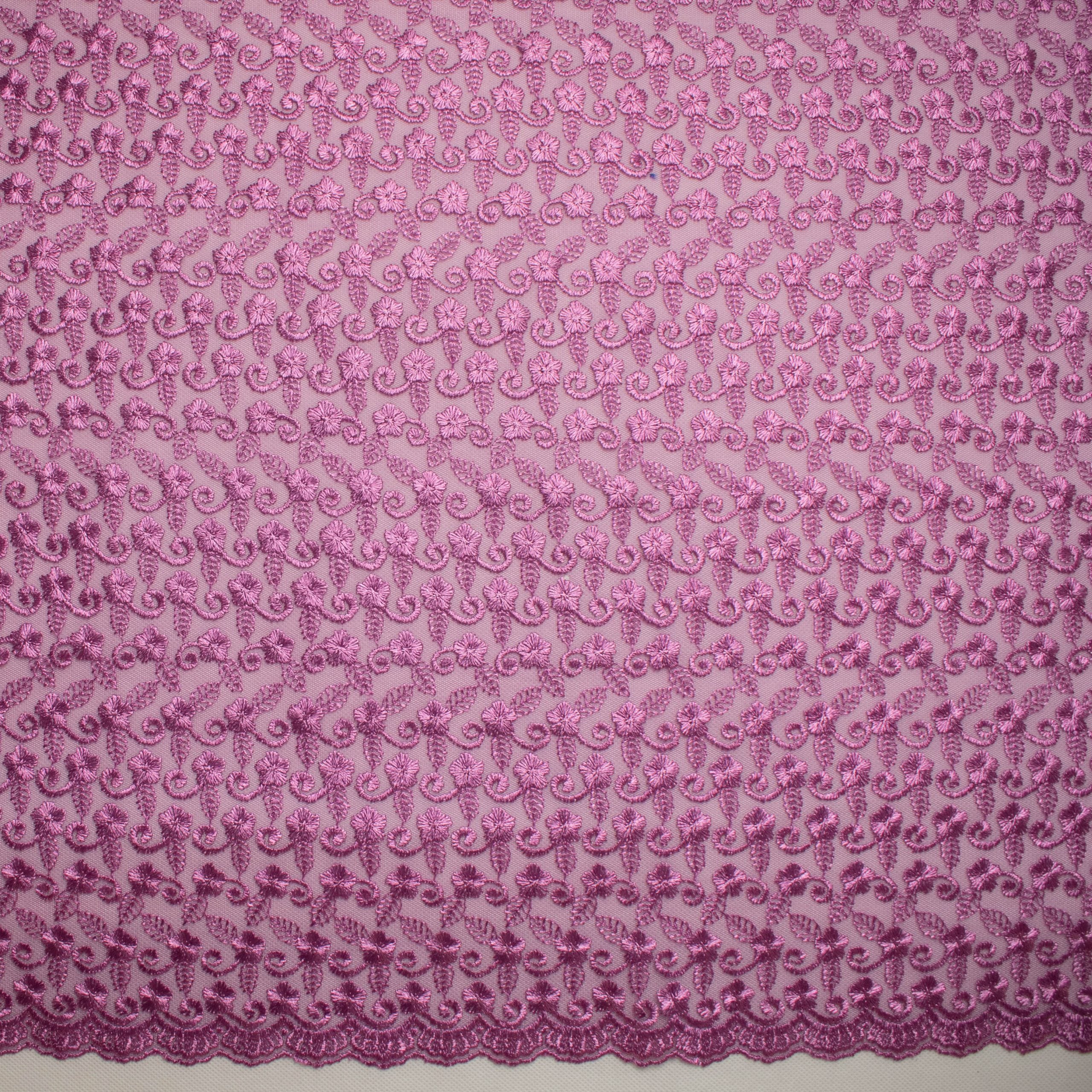 Embroidered Lace SF-01612 Mauve