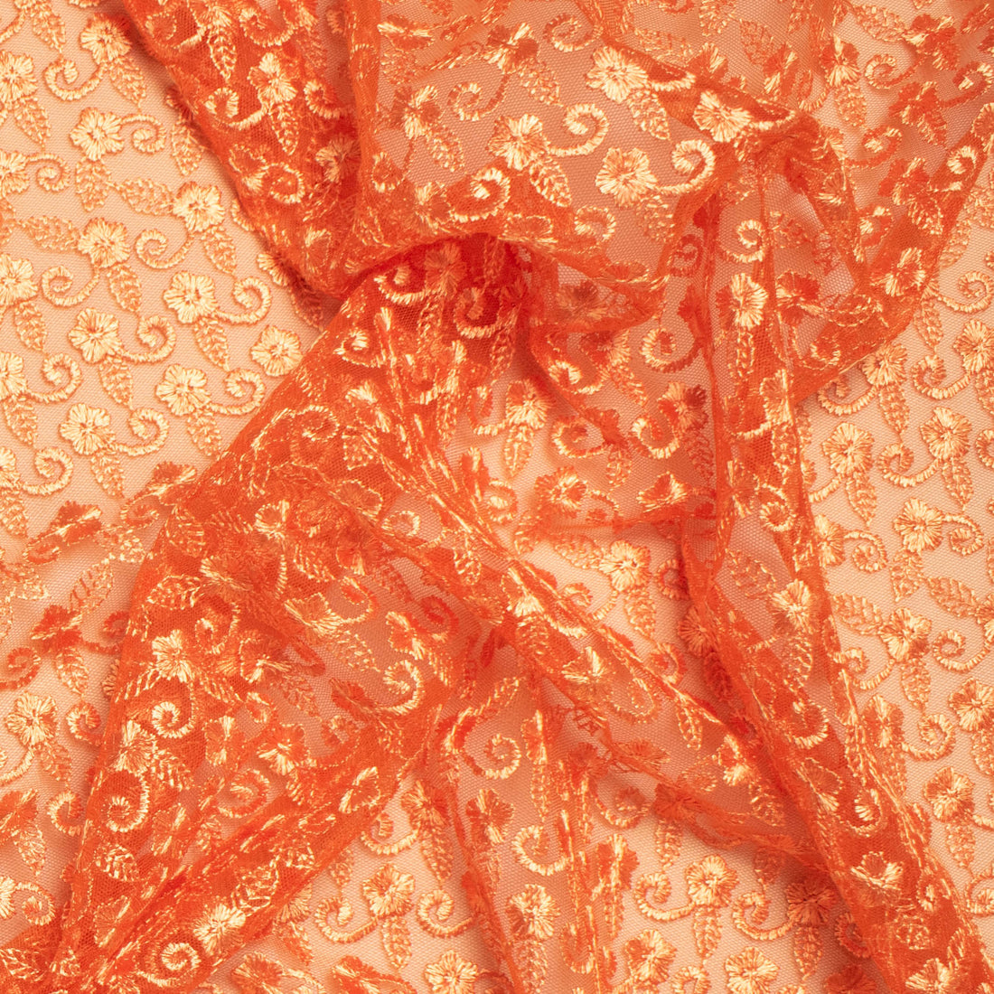 Embroidered Lace SF-01612 Orange