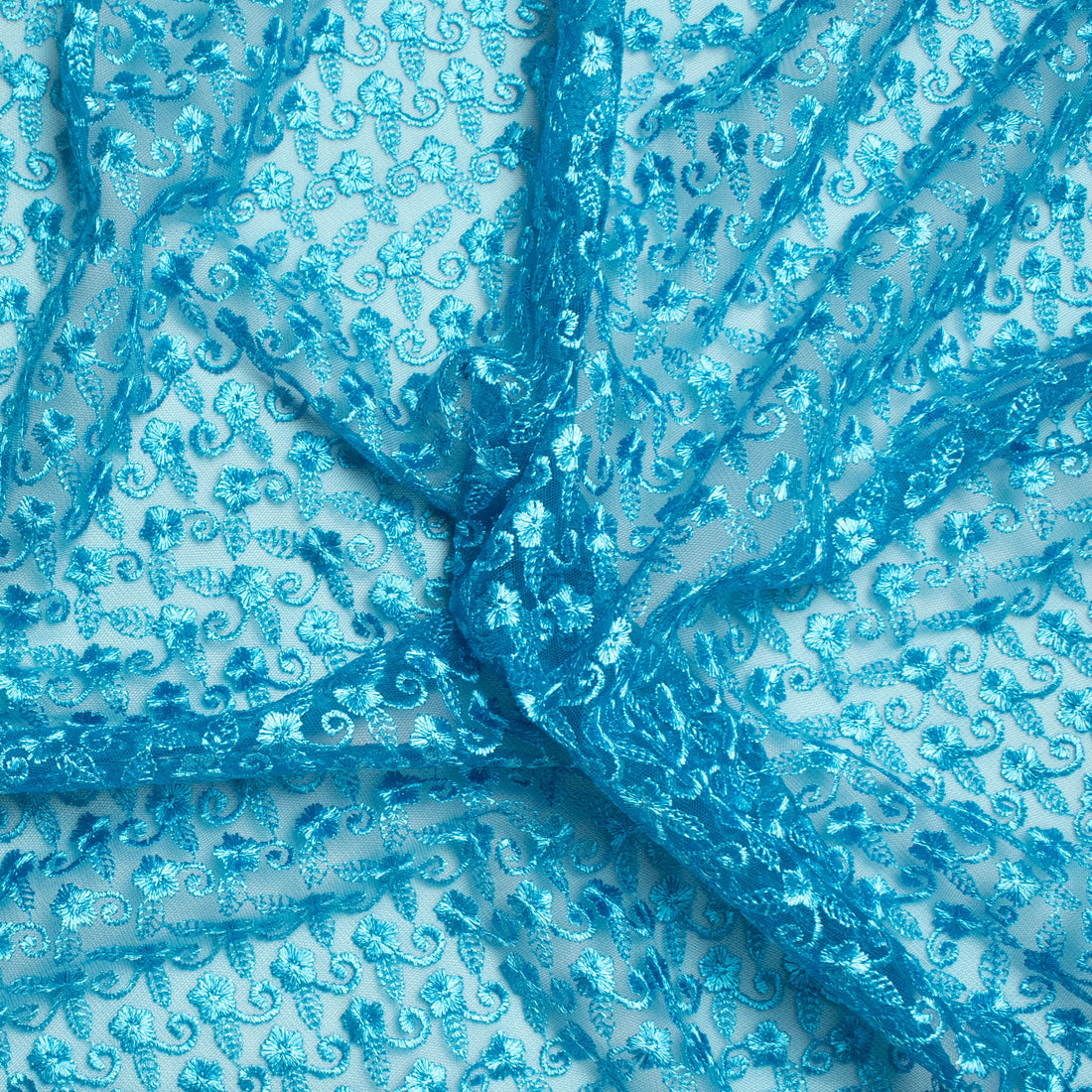 Embroidered Lace SF-01612 Pale Blue