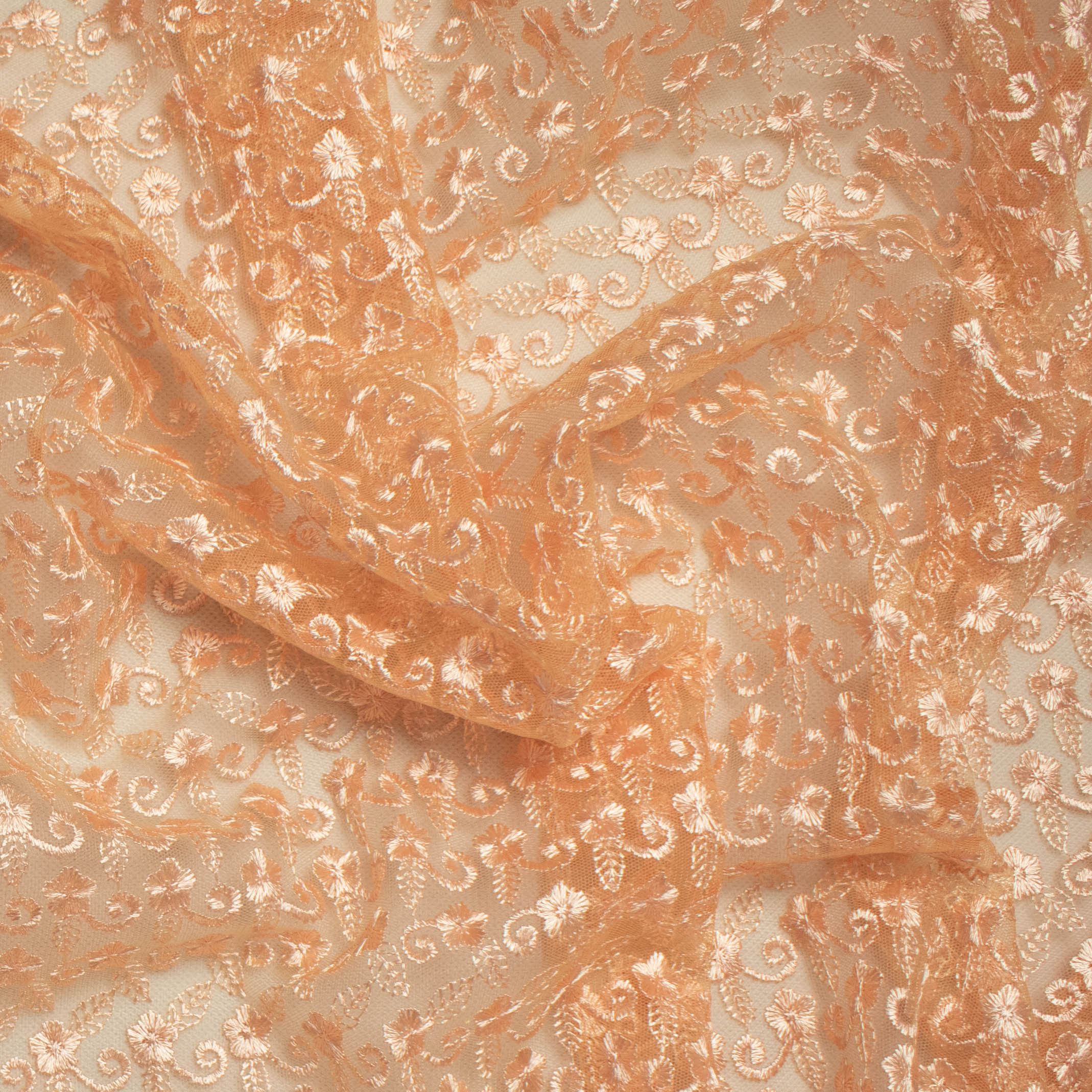 Embroidered Lace SF-01612 Peach