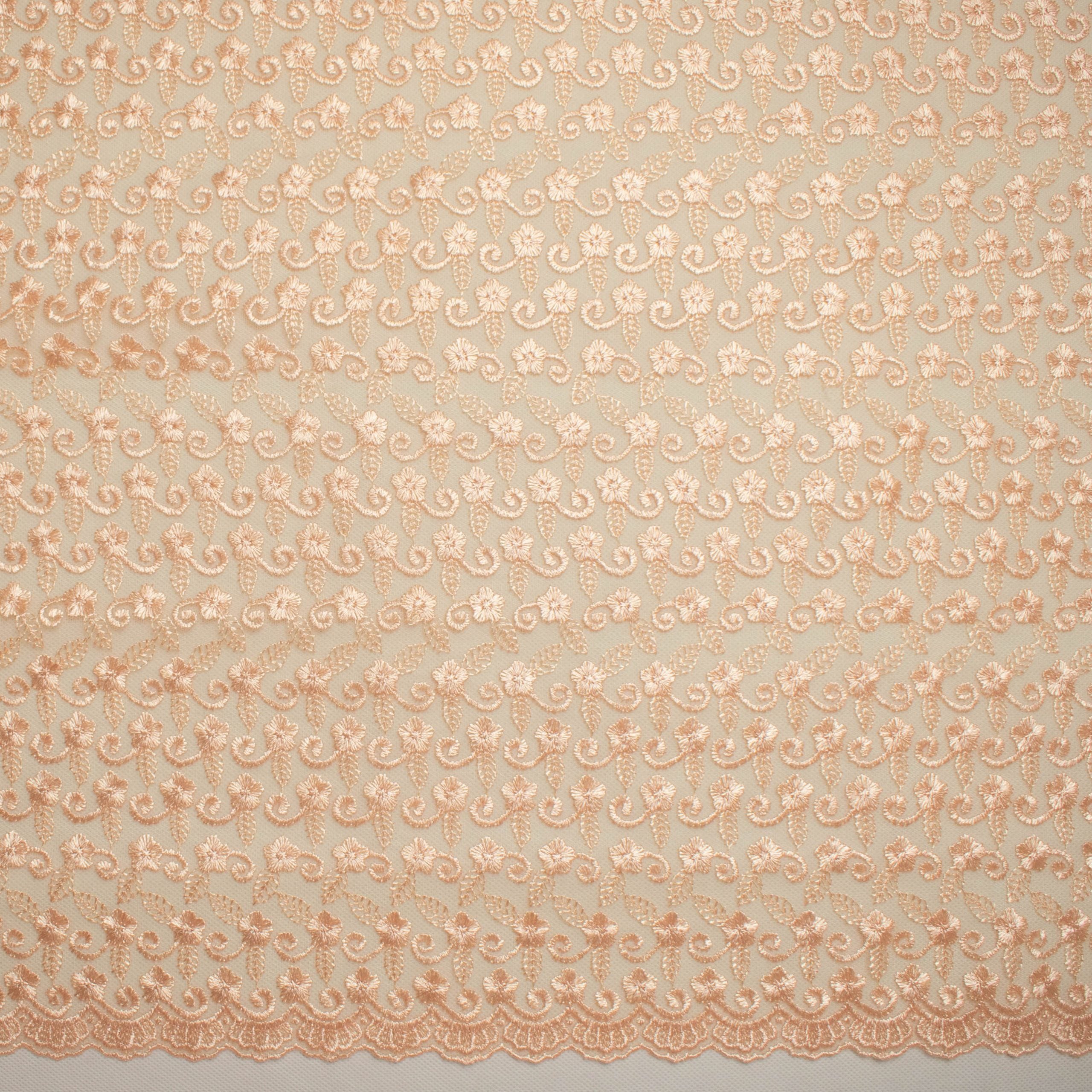 Embroidered Lace SF-01612 Peach